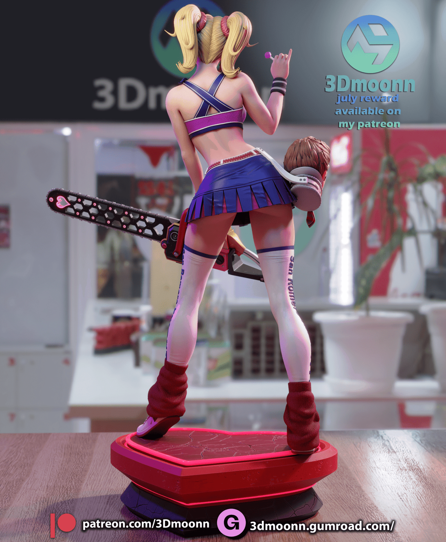 Lollipop Chainsaw - 3DMoonn - Dark Forge Arts
