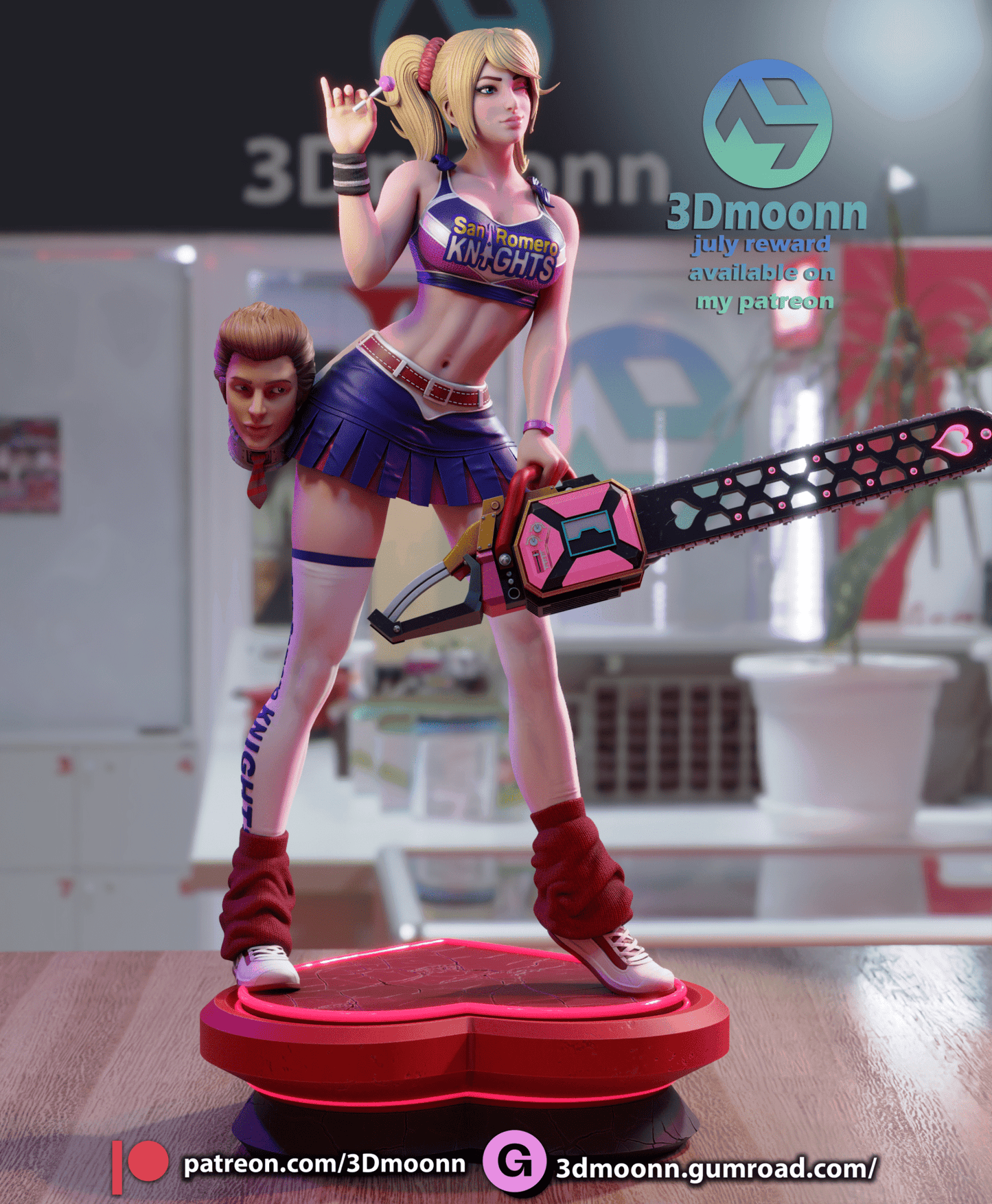 Lollipop Chainsaw - 3DMoonn - Dark Forge Arts