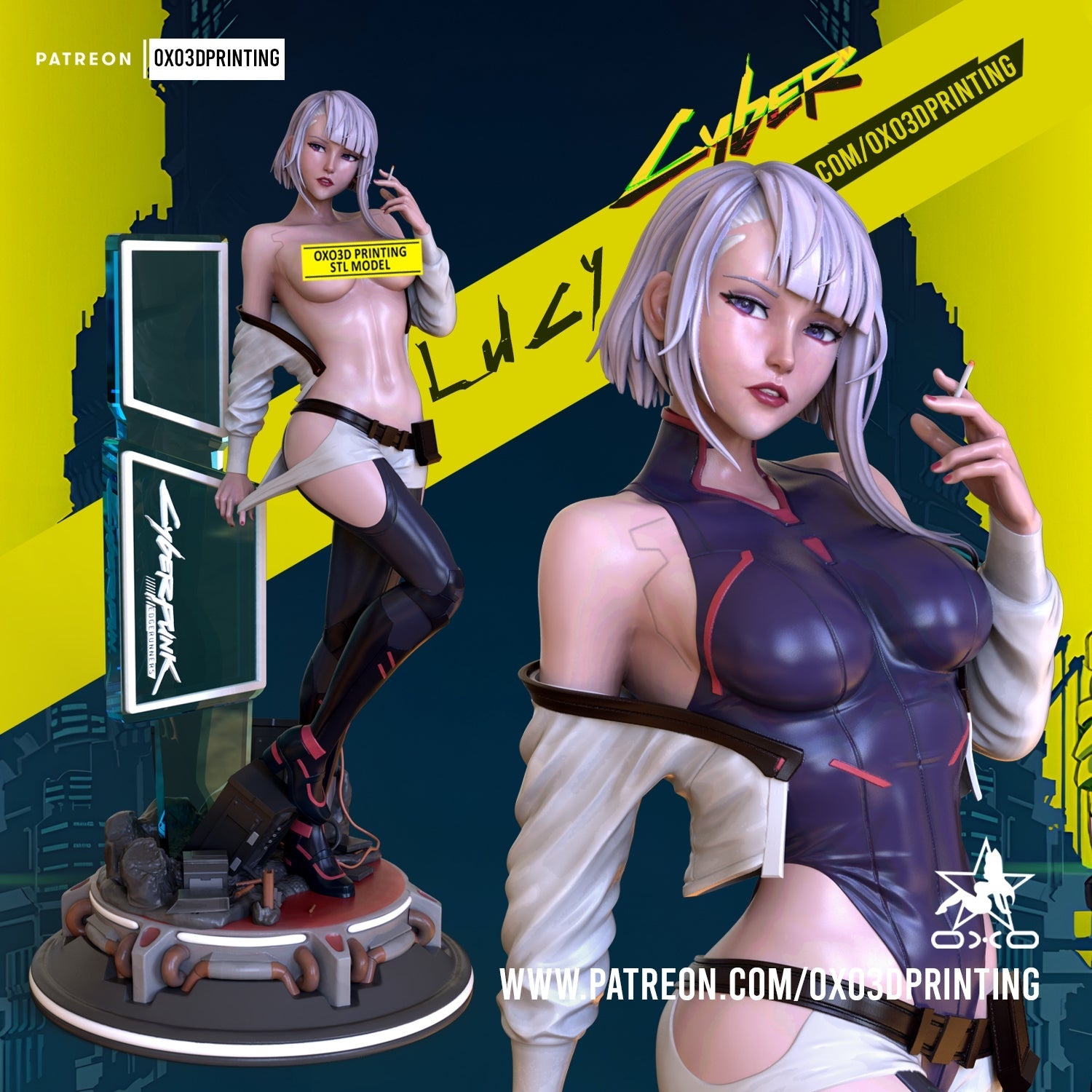 Lucy CyberPunk - OXO3D - Dark Forge Arts
