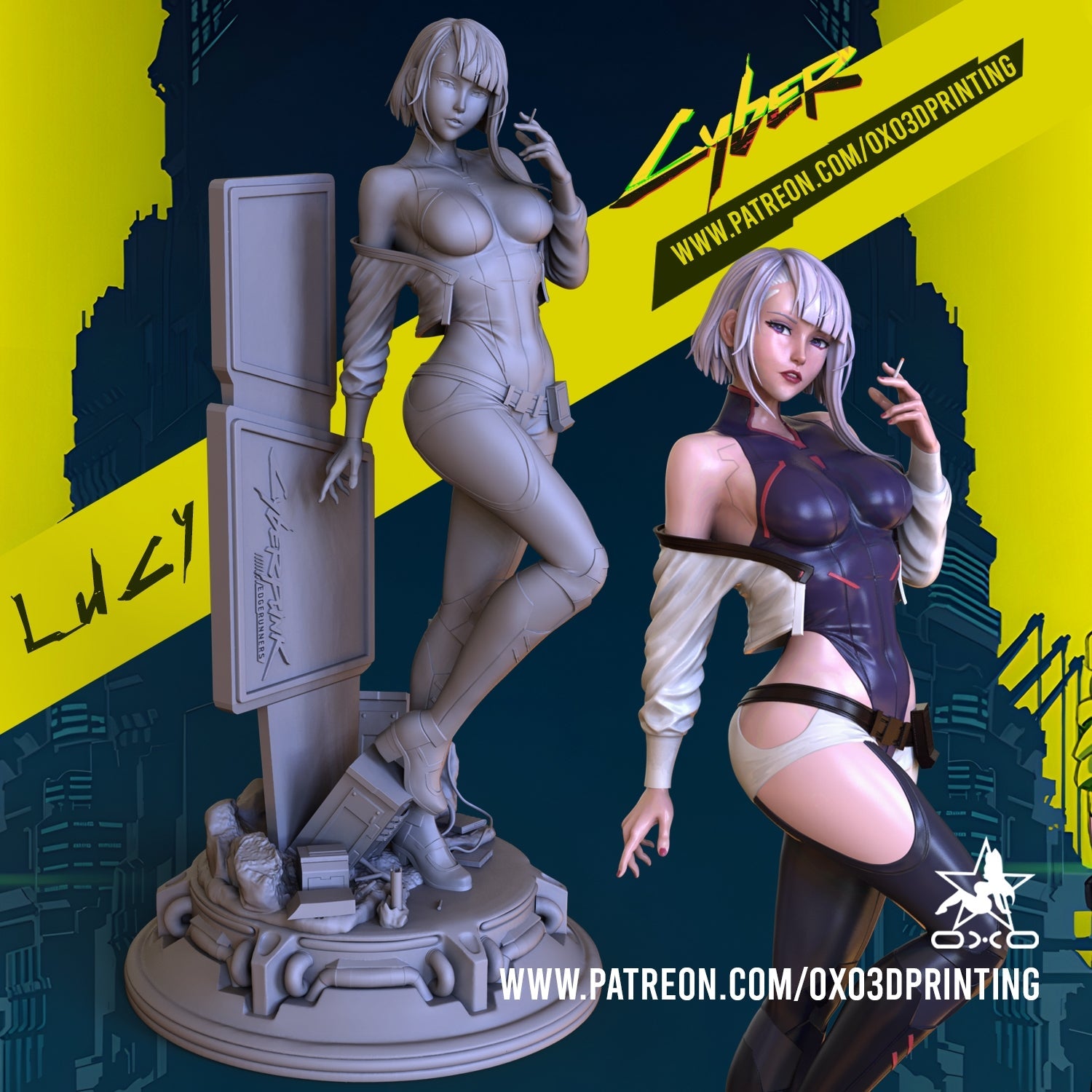 Lucy CyberPunk - OXO3D - Dark Forge Arts