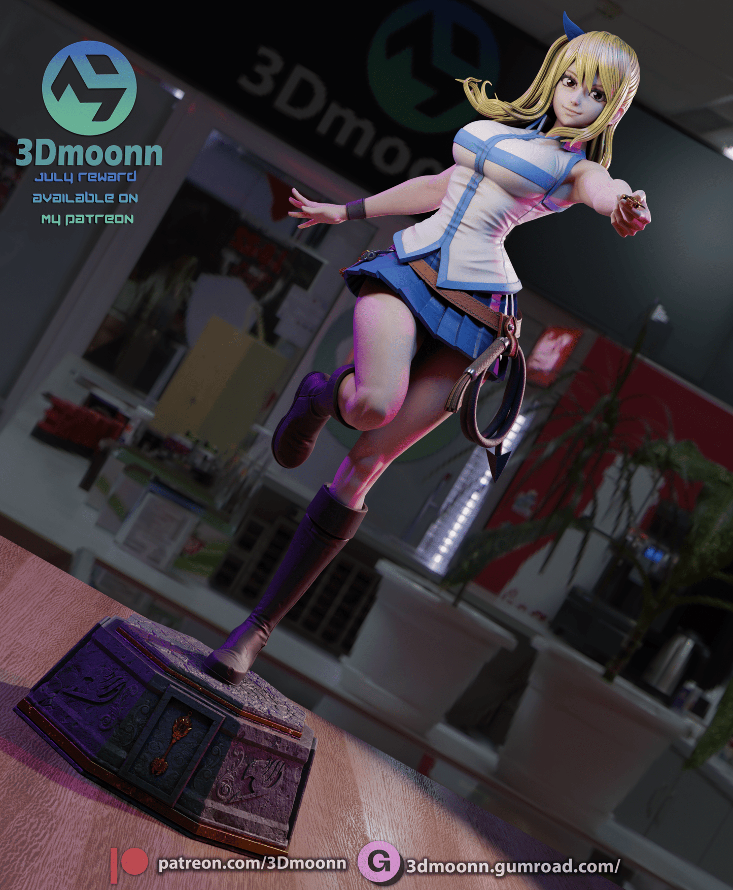 Lucy - Fairy Tail - 3DMoonn - Dark Forge Arts
