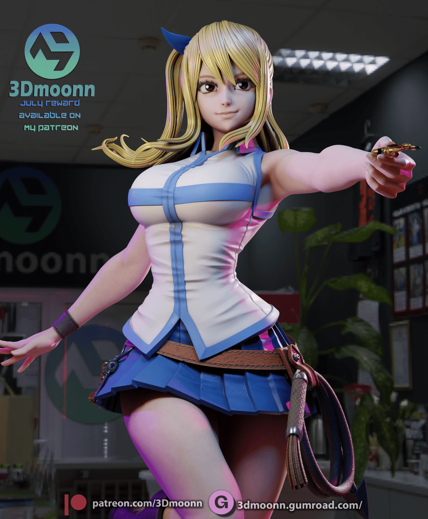 Lucy - Fairy Tail - 3DMoonn - Dark Forge Arts