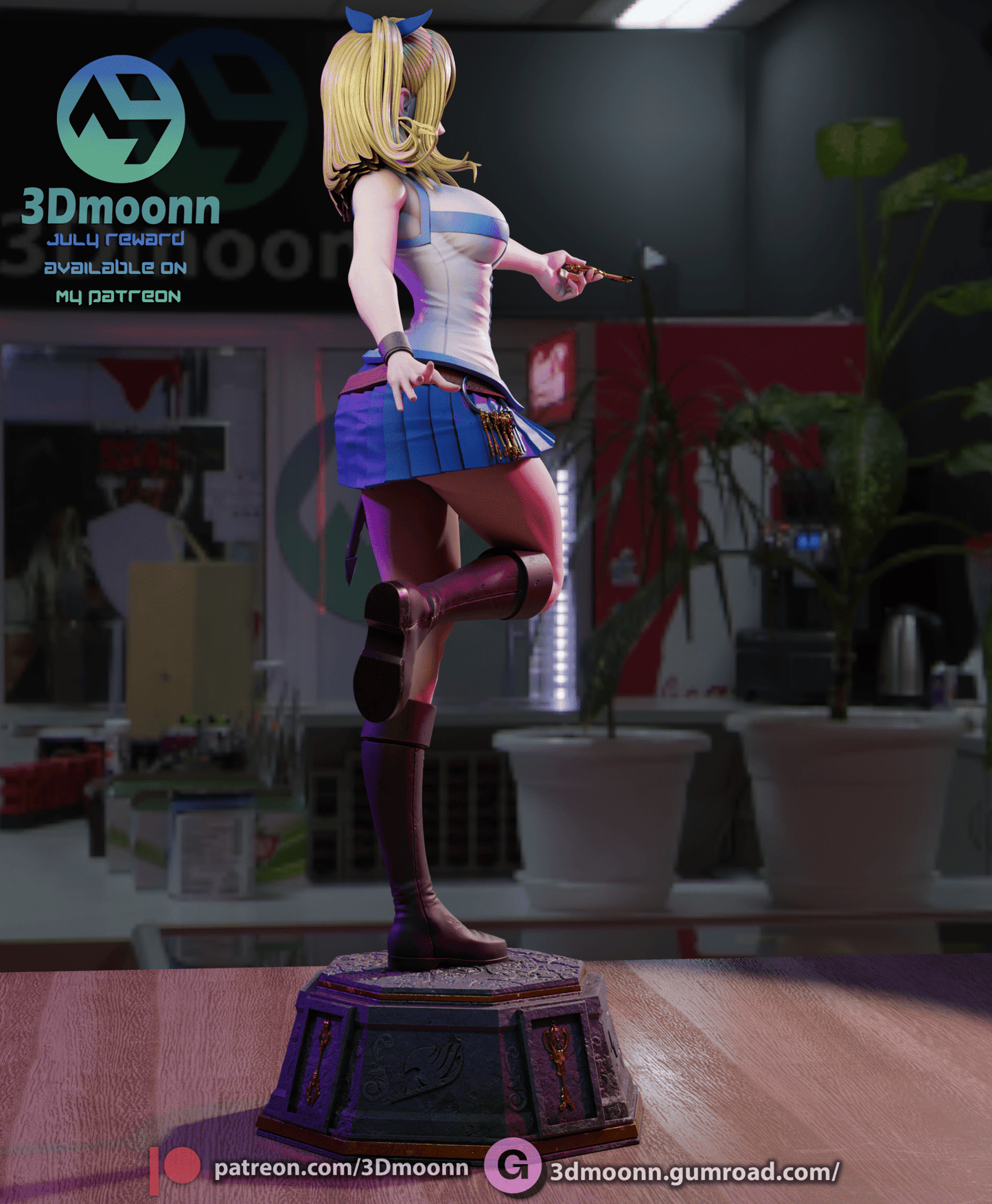 Lucy - Fairy Tail - 3DMoonn - Dark Forge Arts