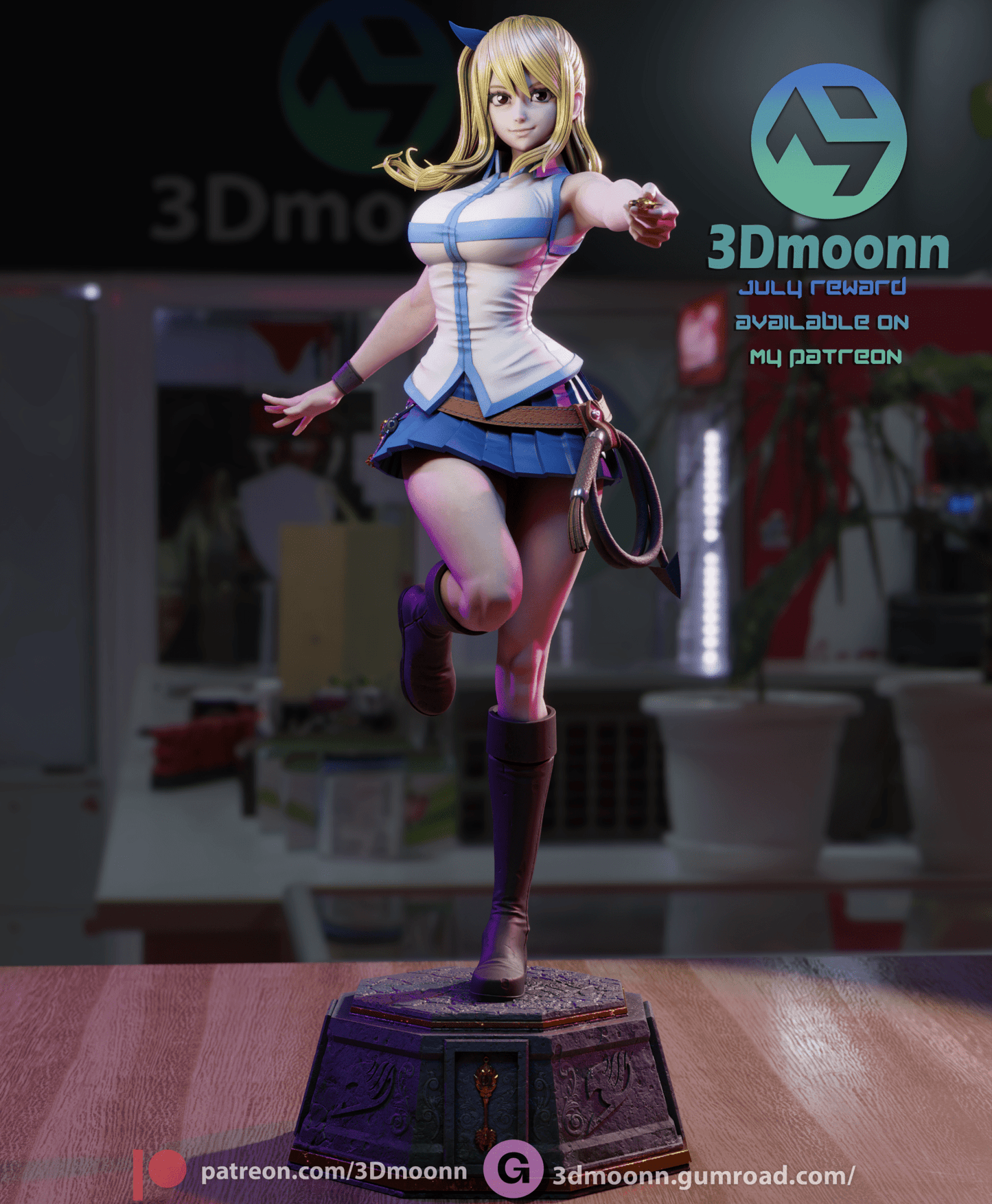Lucy - Fairy Tail - 3DMoonn - Dark Forge Arts