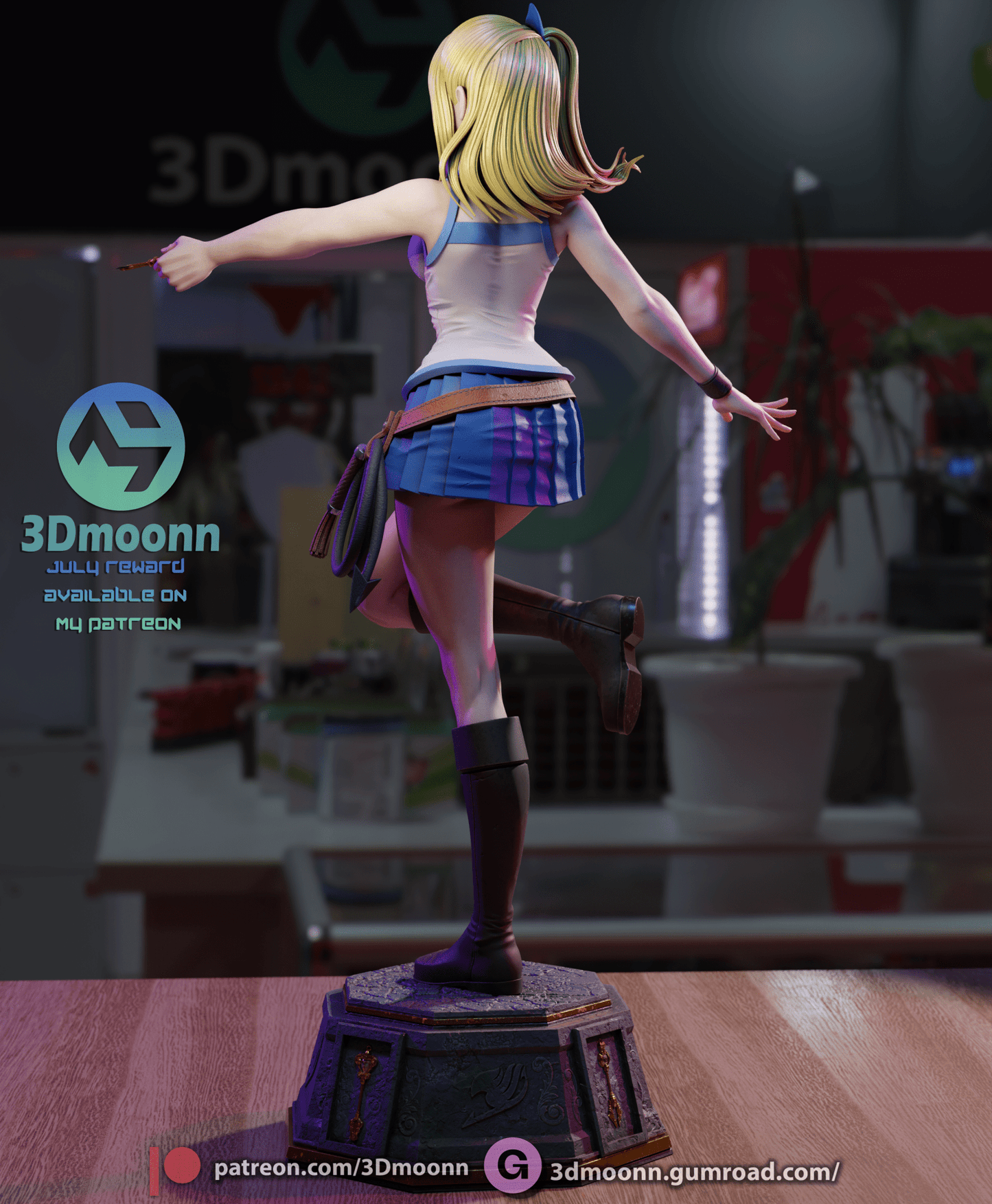 Lucy - Fairy Tail - 3DMoonn - Dark Forge Arts