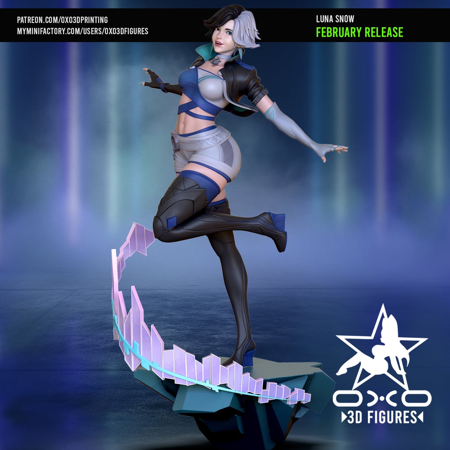 Luna Snow - OXO3D - Dark Forge Arts