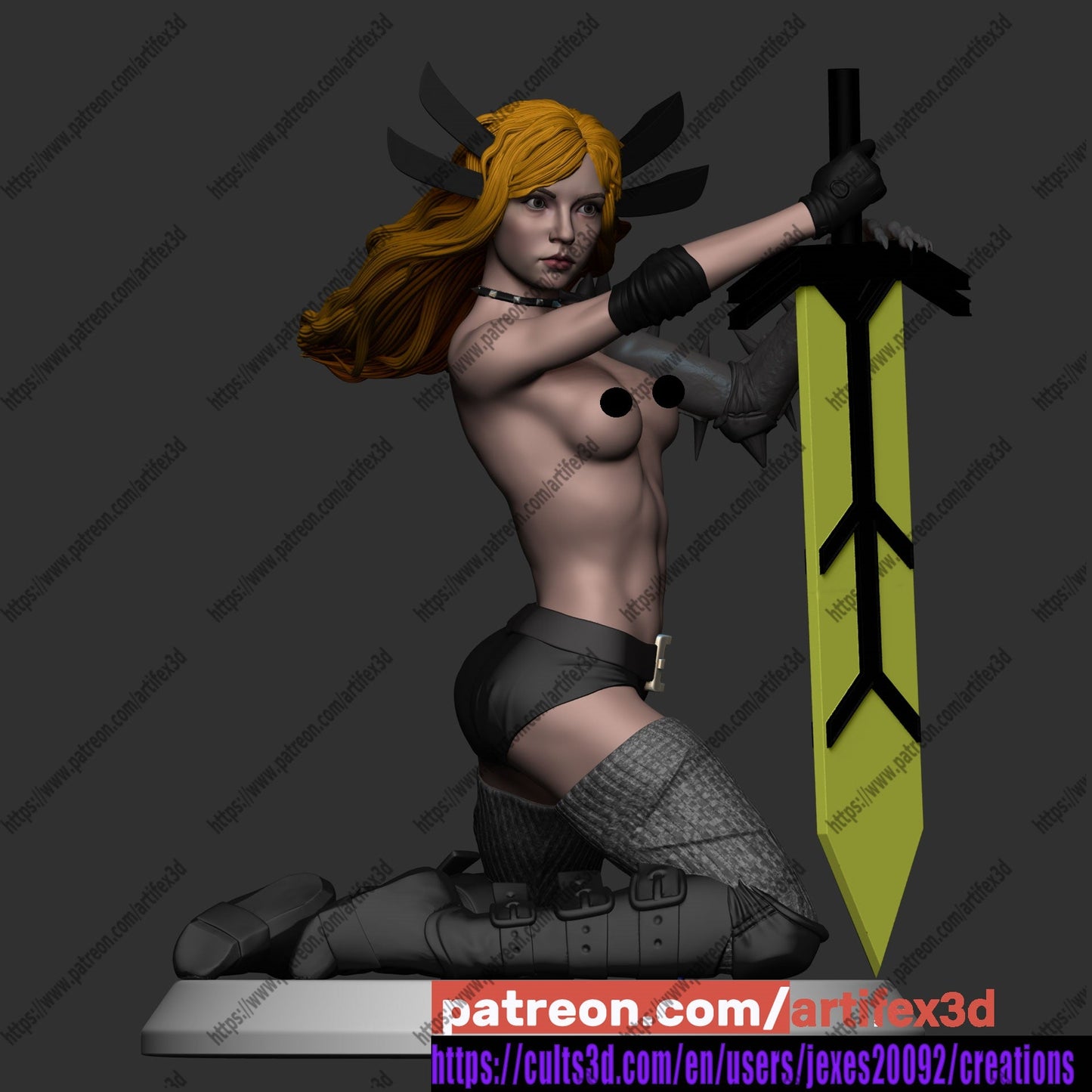Magik Illyana Rasputina - Artifex3D - Dark Forge Arts