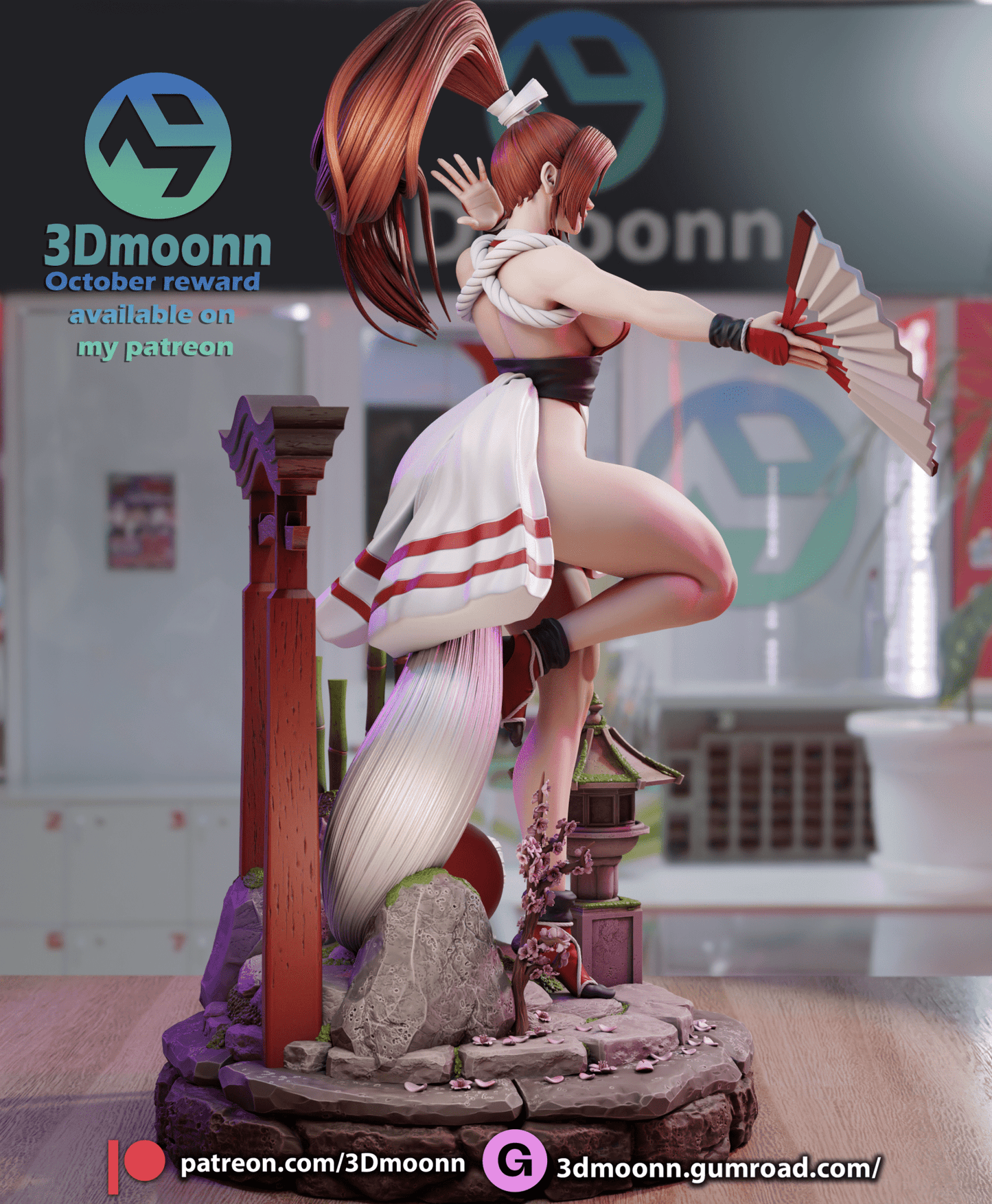 Mai Shiranui - 3DMoonn - Dark Forge Arts