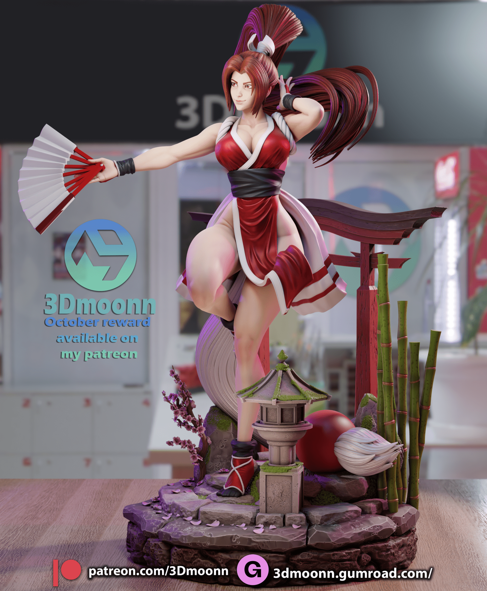 Mai Shiranui - 3DMoonn - Dark Forge Arts