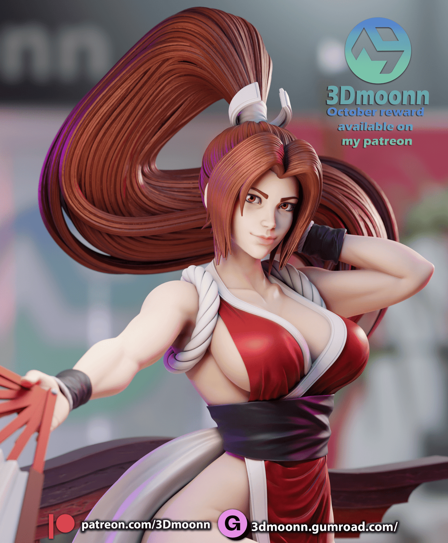 Mai Shiranui - 3DMoonn - Dark Forge Arts