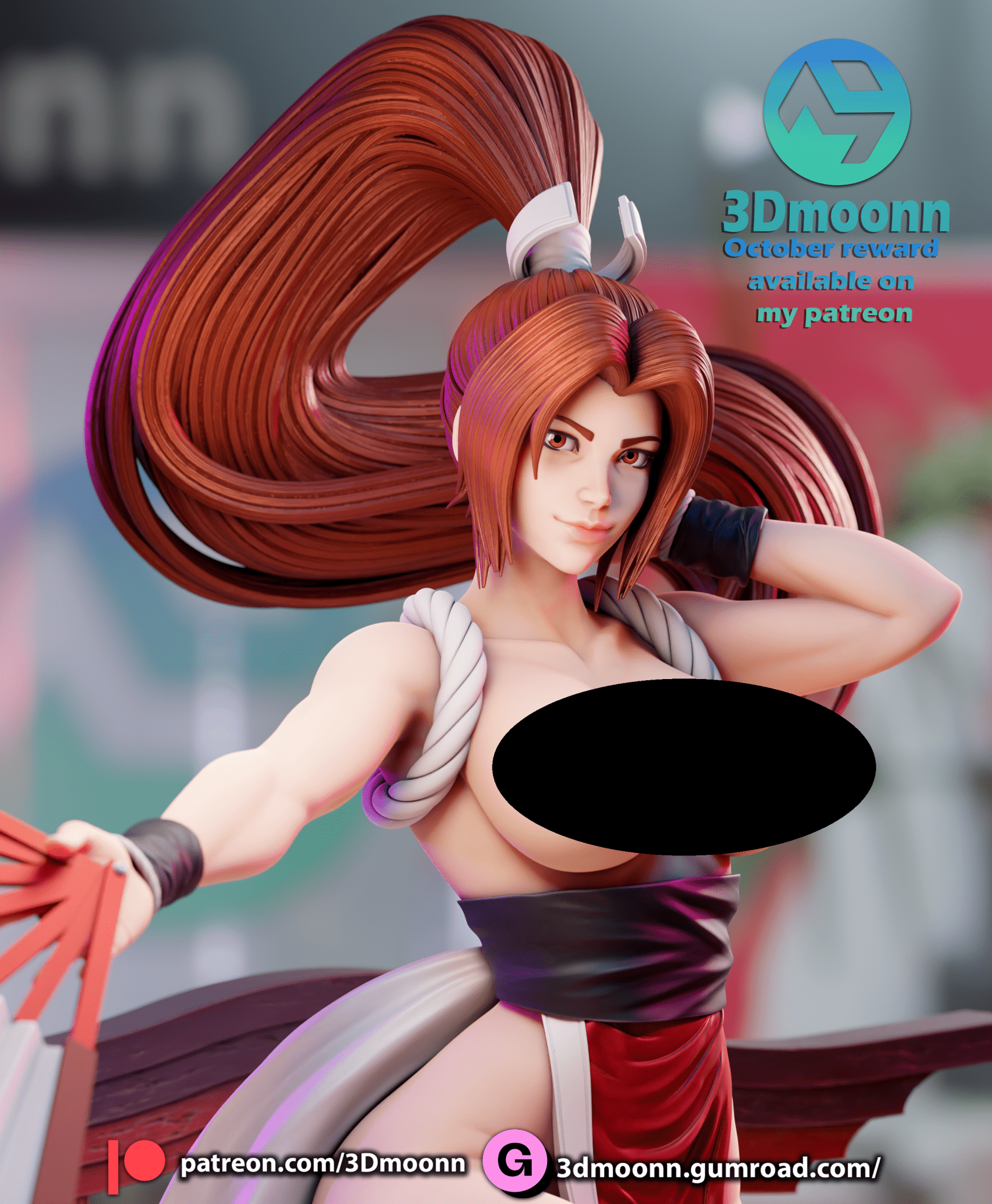 Mai Shiranui - 3DMoonn - Dark Forge Arts