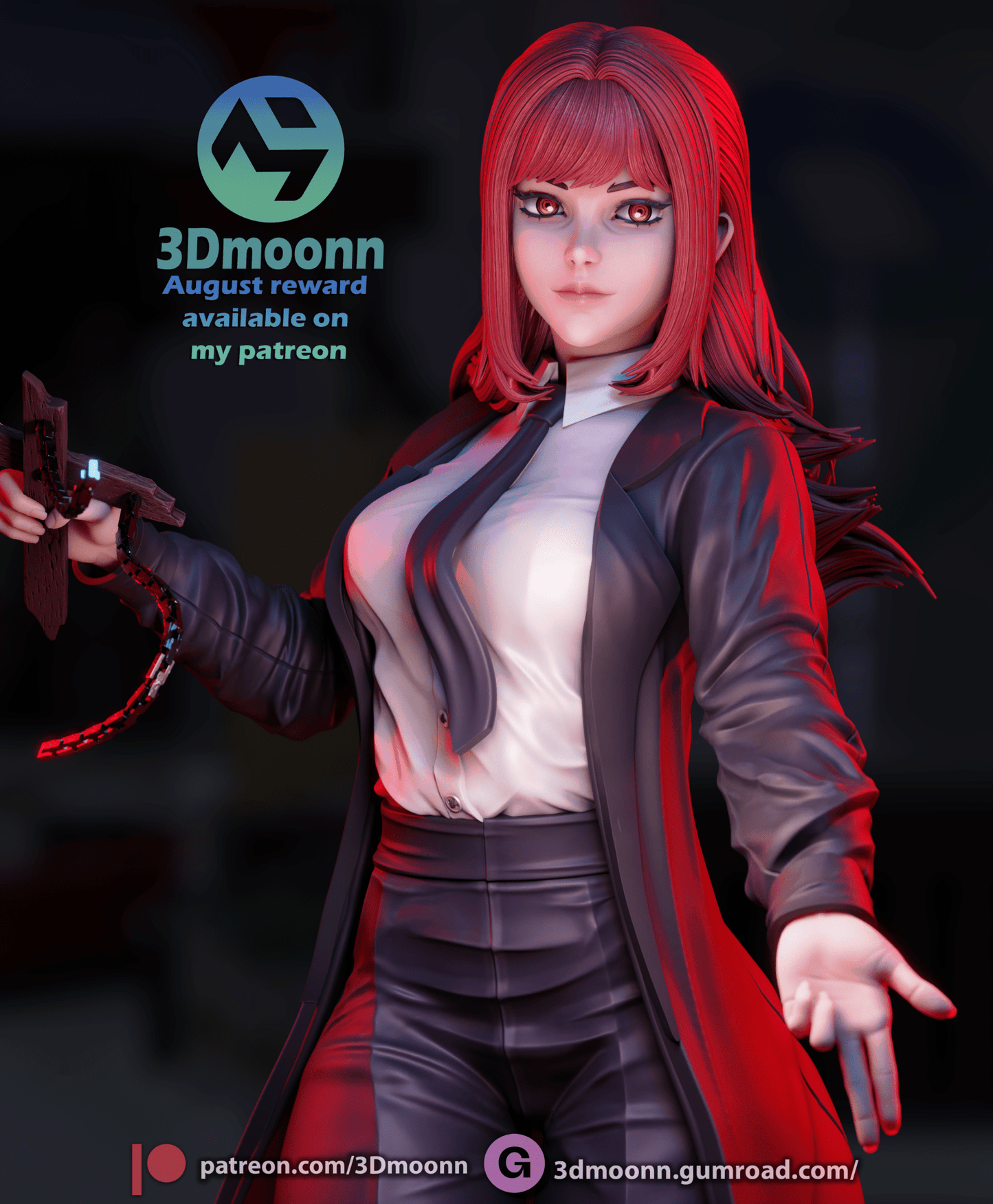 Makima Chainsaw - 3DMoonn - Dark Forge Arts