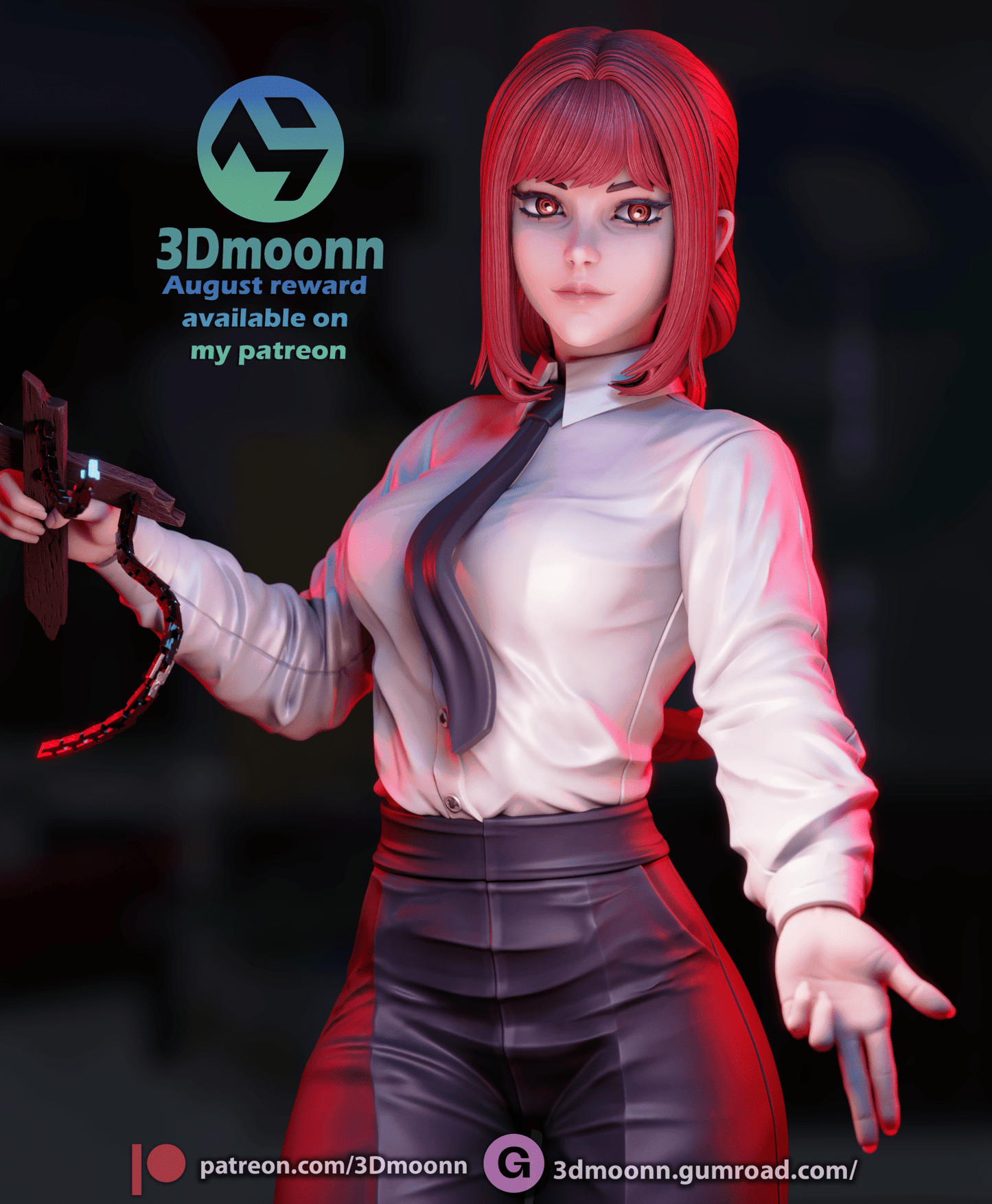 Makima Chainsaw - 3DMoonn - Dark Forge Arts