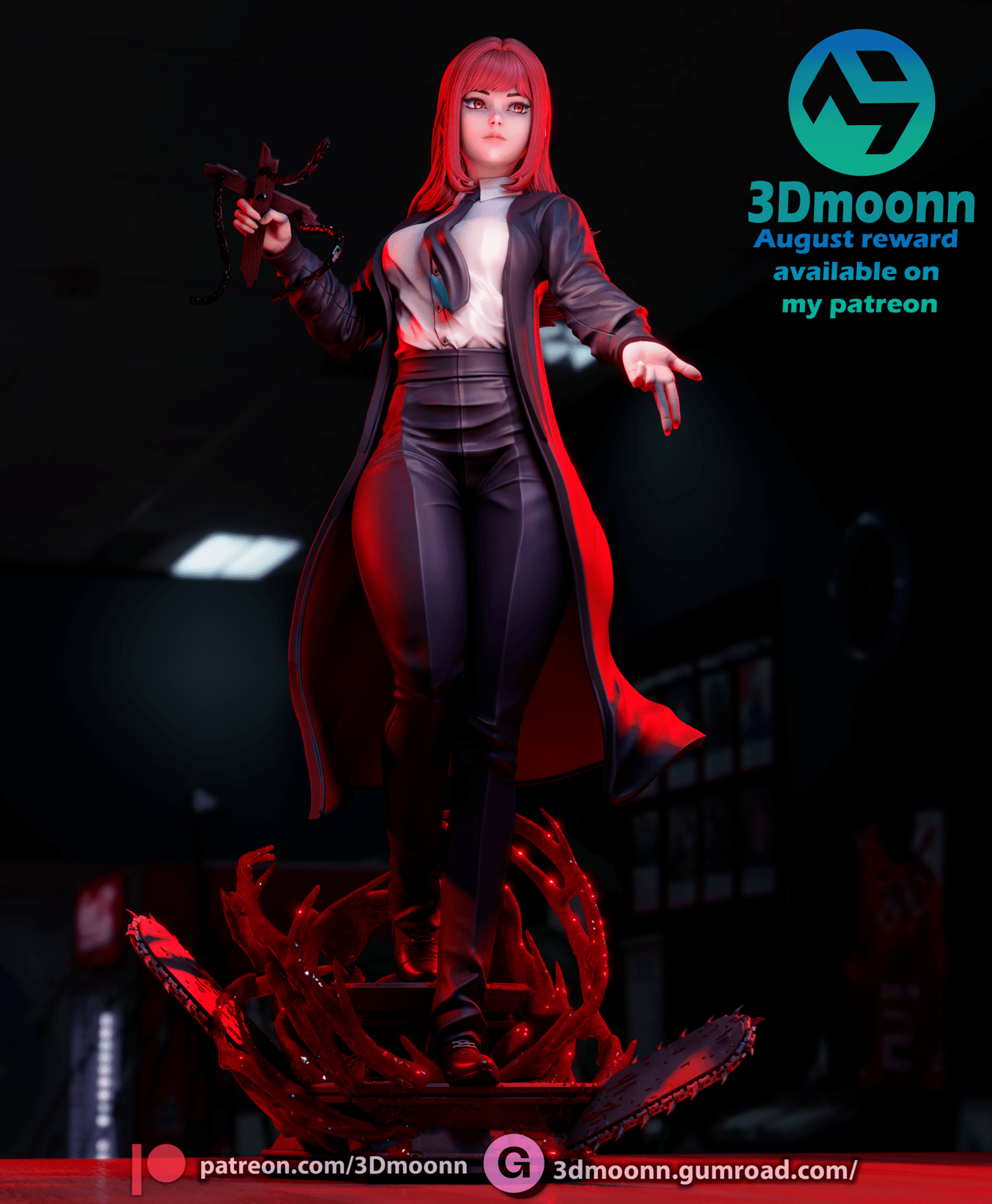 Makima Chainsaw - 3DMoonn - Dark Forge Arts