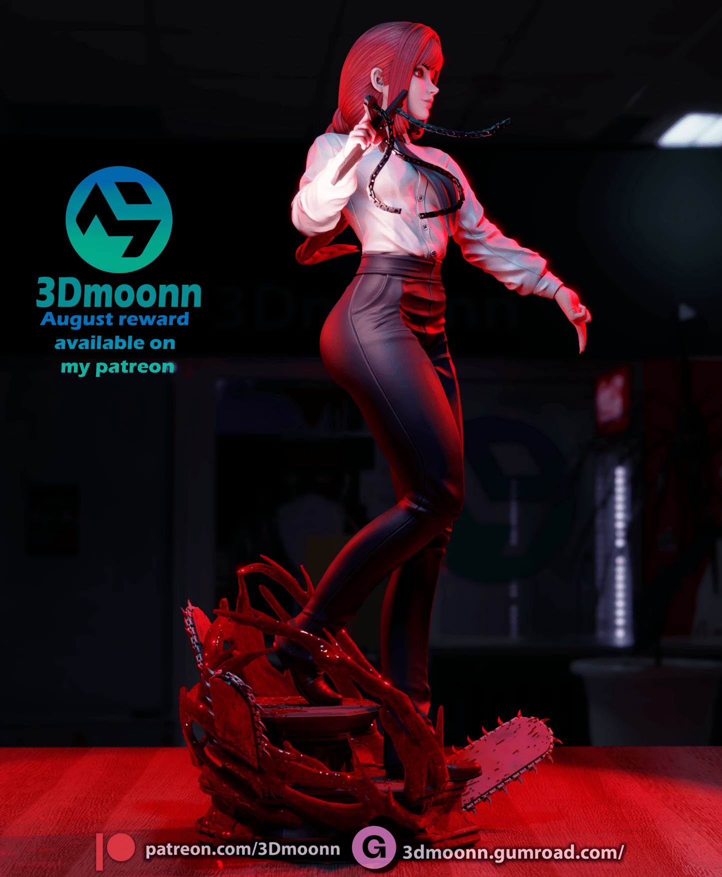 Makima Chainsaw - 3DMoonn - Dark Forge Arts