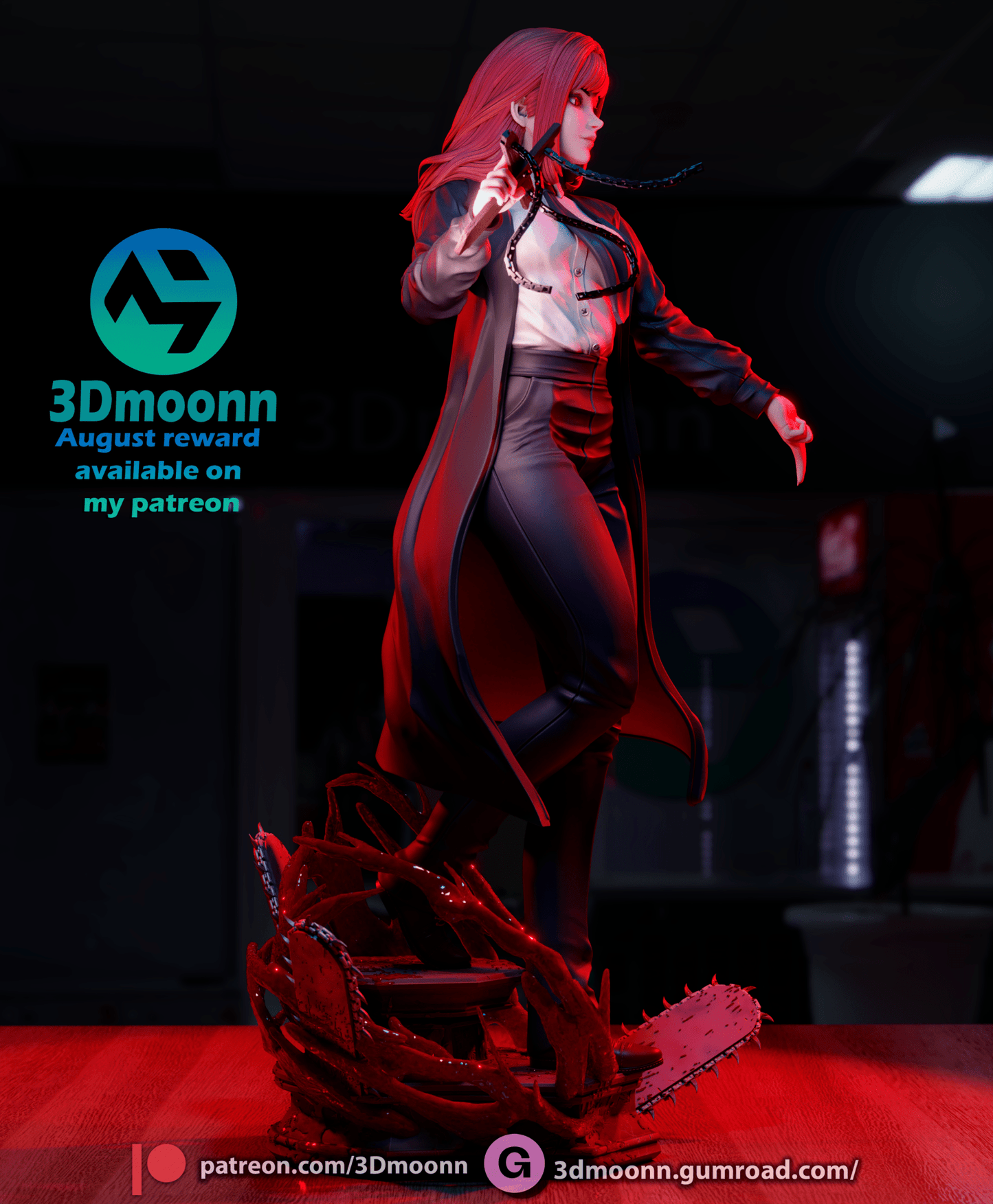 Makima Chainsaw - 3DMoonn - Dark Forge Arts