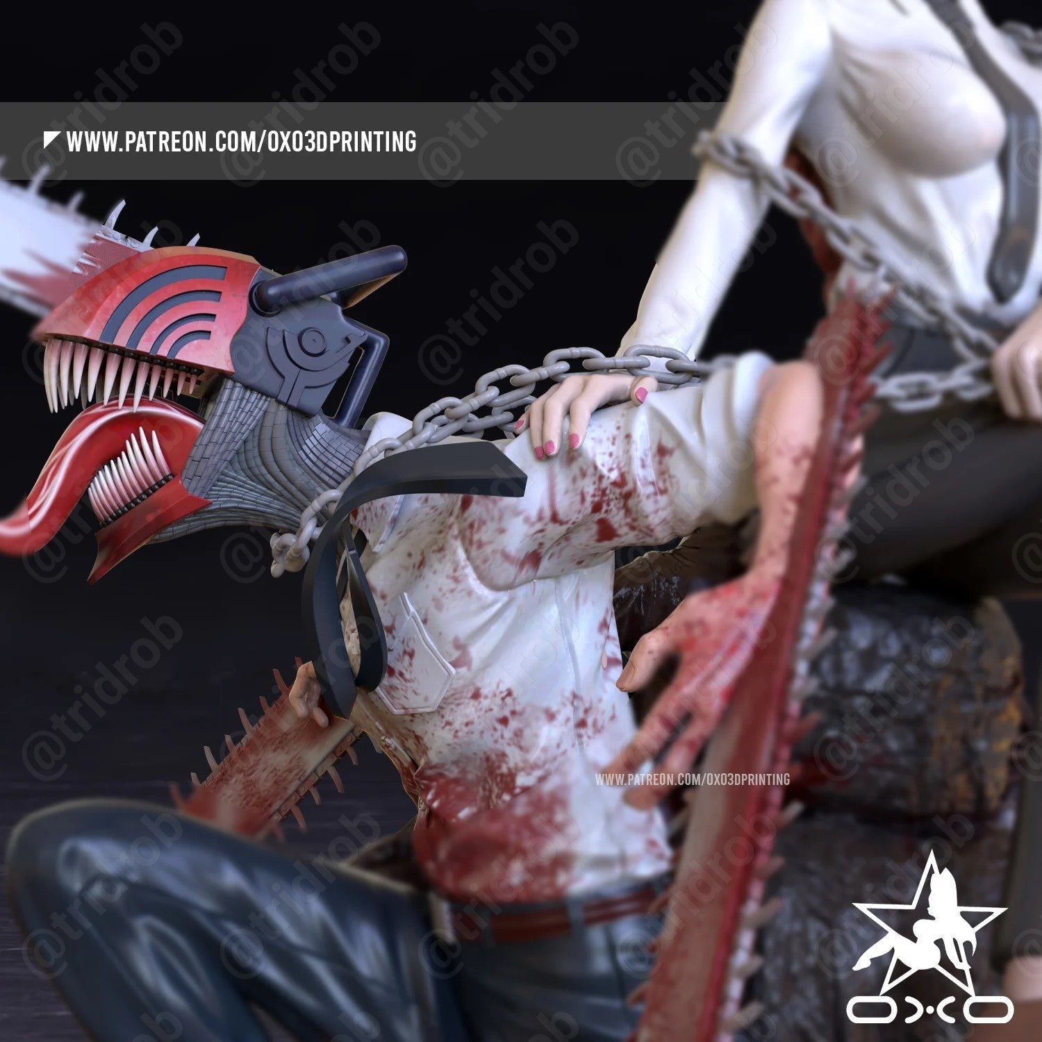 Makima & Denji - OXO3D - Dark Forge Arts