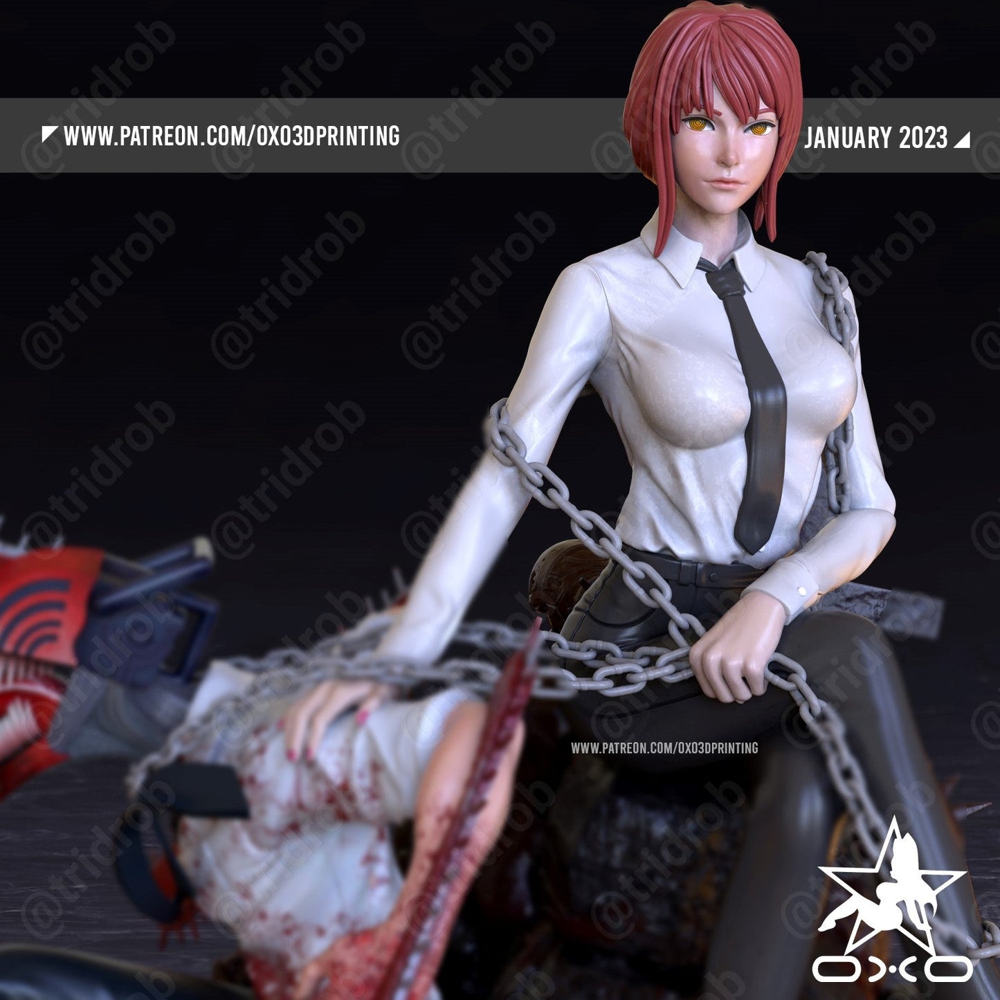 Makima & Denji - OXO3D - Dark Forge Arts