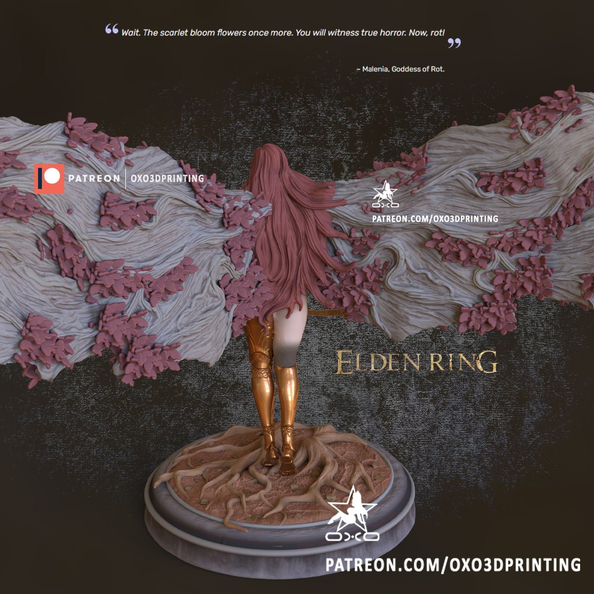 Malenia Goddess of Rot - OXO3D - Dark Forge Arts