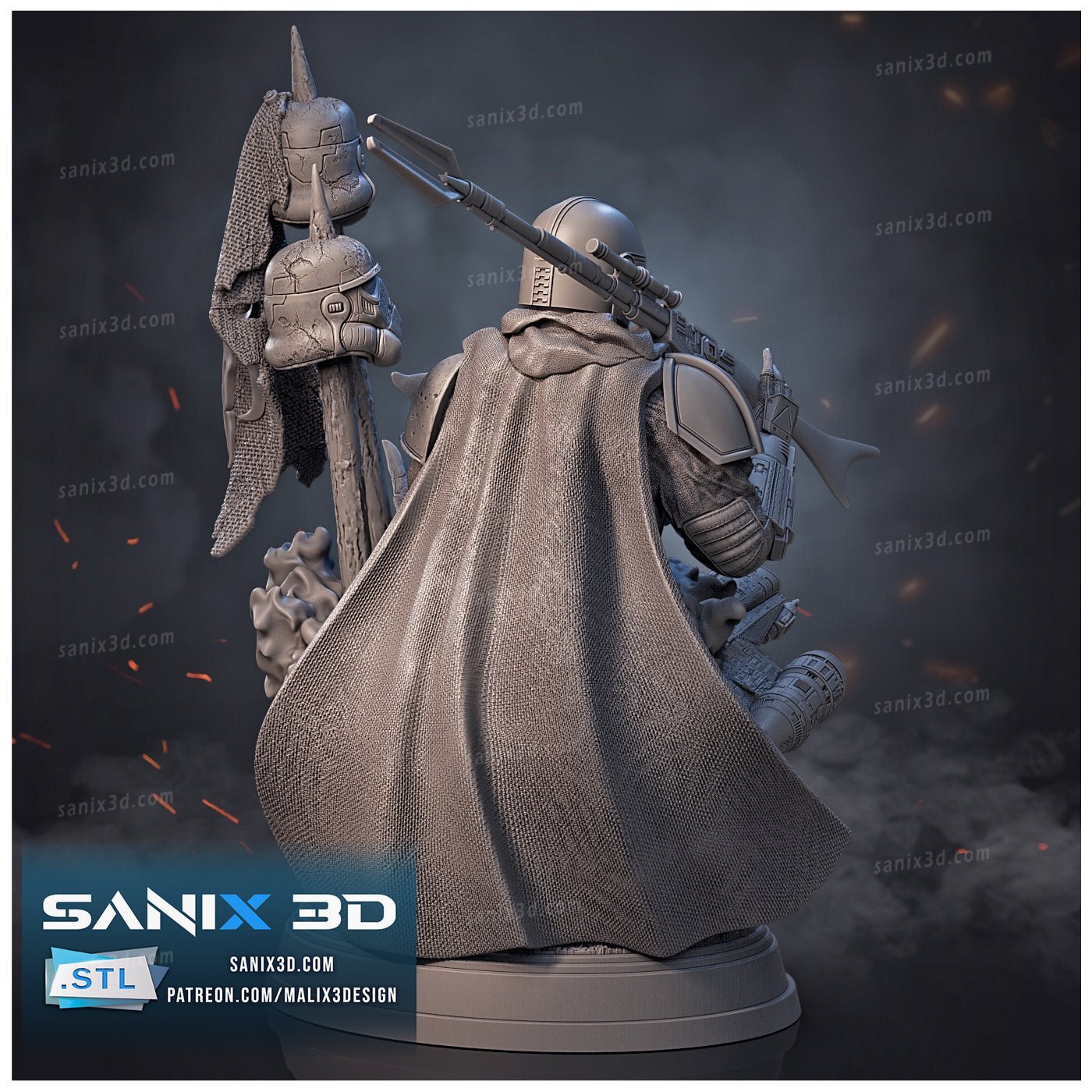Mandalorian - Sanix3D - Dark Forge Arts