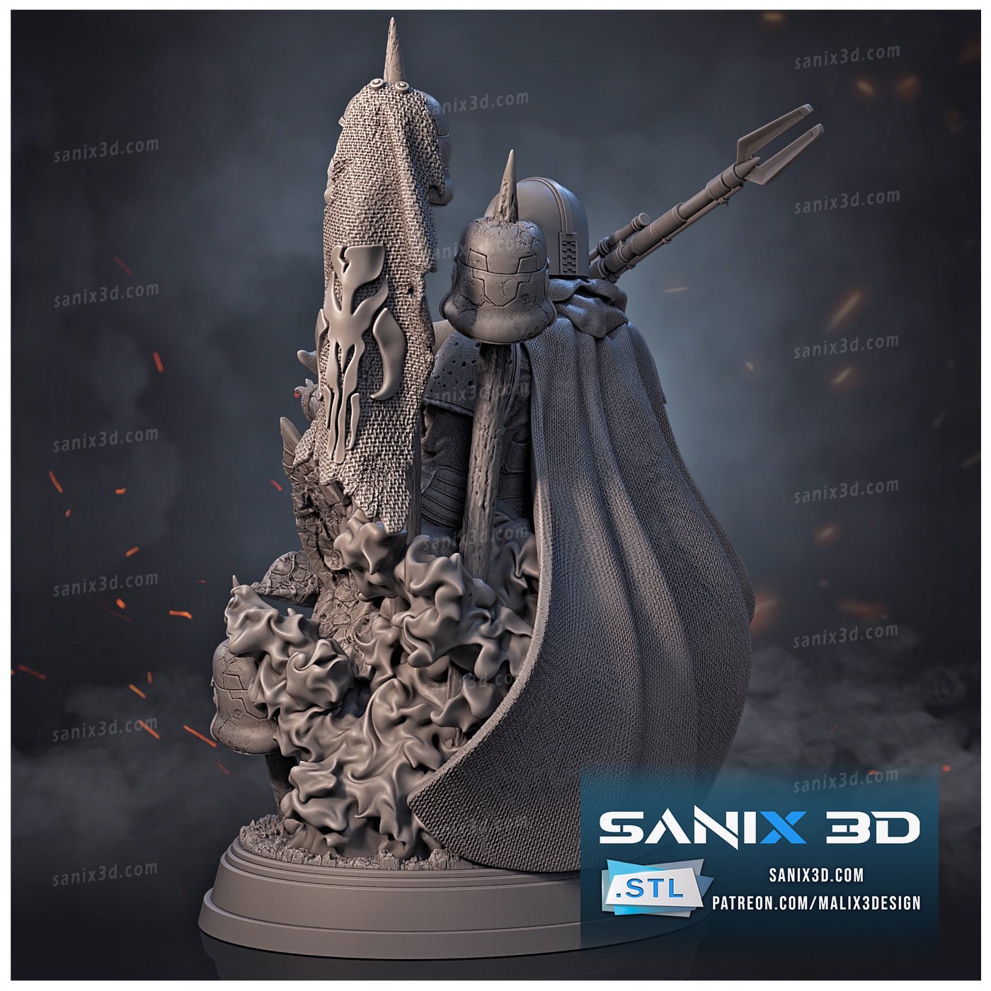 Mandalorian - Sanix3D - Dark Forge Arts