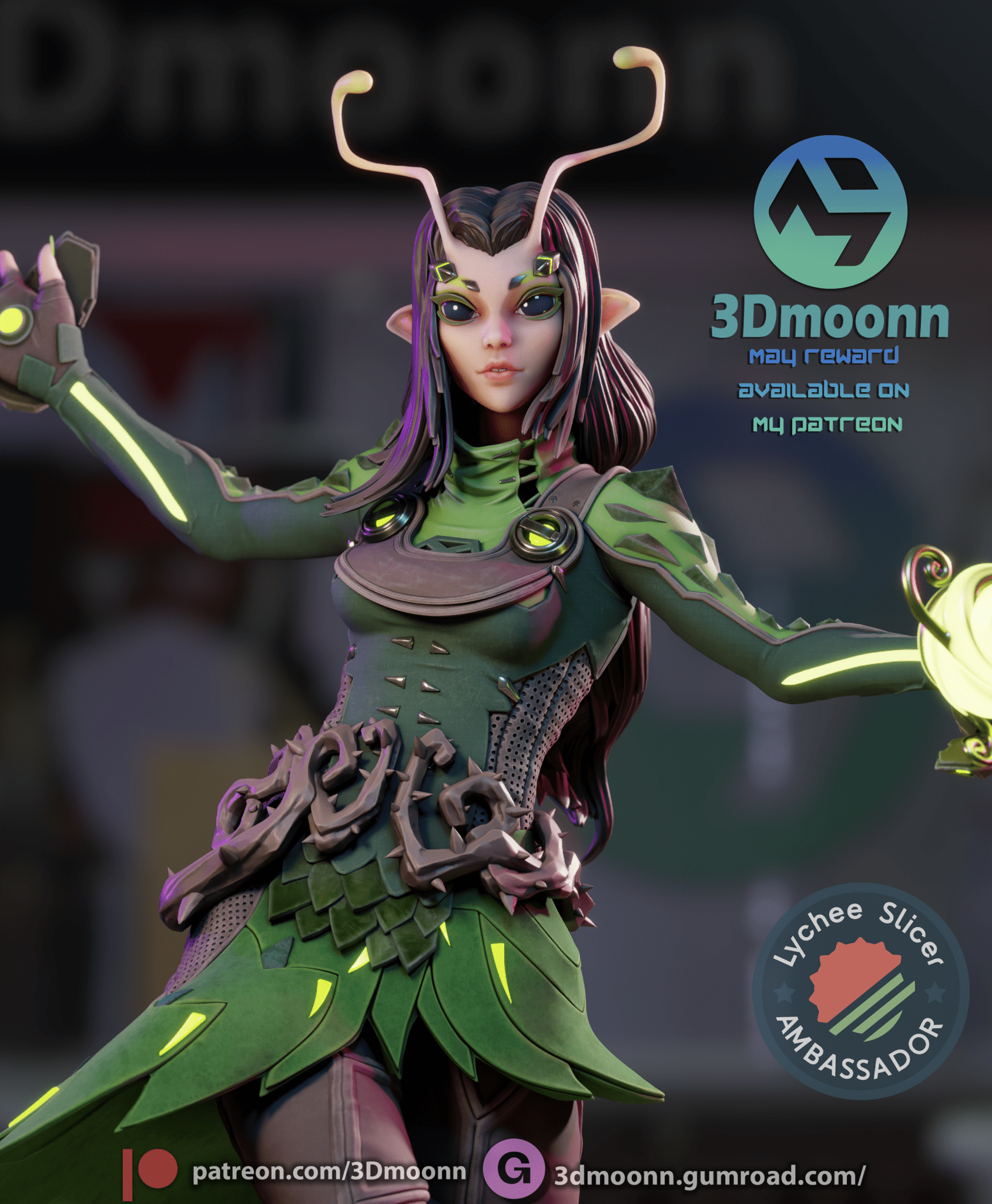 Mantis - 3DMoonn - Dark Forge Arts