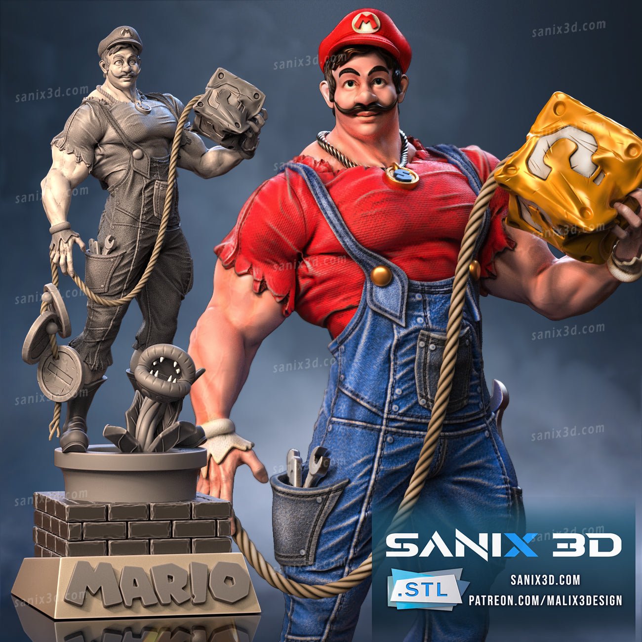 Mario - Sanix3D - Dark Forge Arts