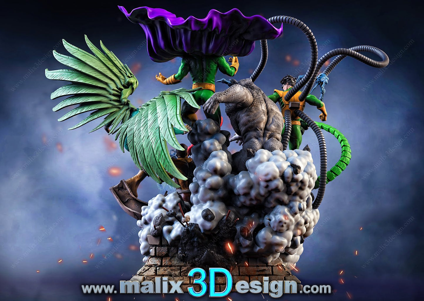 Marvel Diorama - Sanix3D - Dark Forge Arts
