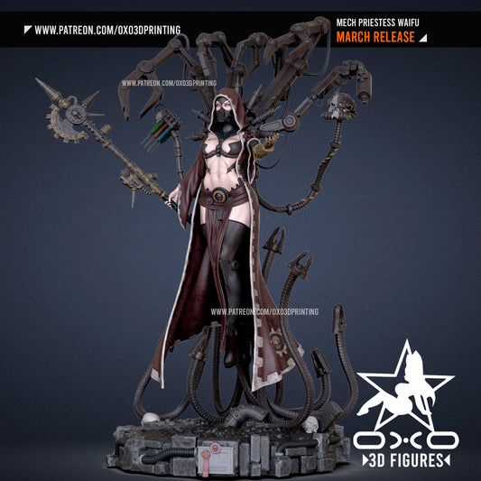 Mech Priestess - OXO3D - Dark Forge Arts