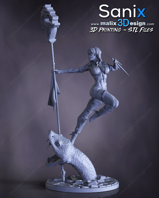 Mileena - Sanix3D - Dark Forge Arts