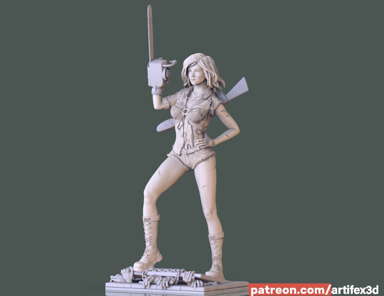 Miss Ash Evil Dead - Artifex3D - Dark Forge Arts