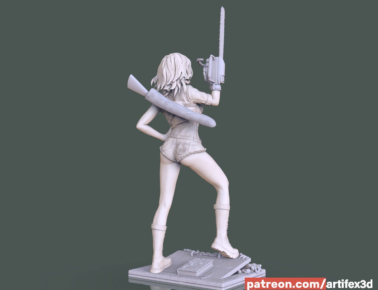 Miss Ash Evil Dead - Artifex3D - Dark Forge Arts