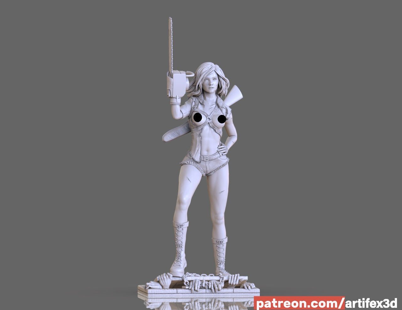 Miss Ash Evil Dead - Artifex3D - Dark Forge Arts