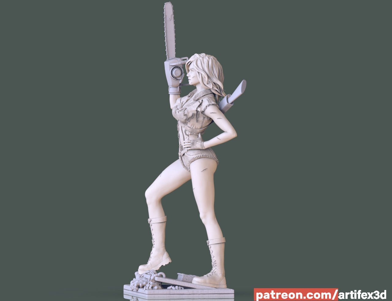 Miss Ash Evil Dead - Artifex3D - Dark Forge Arts