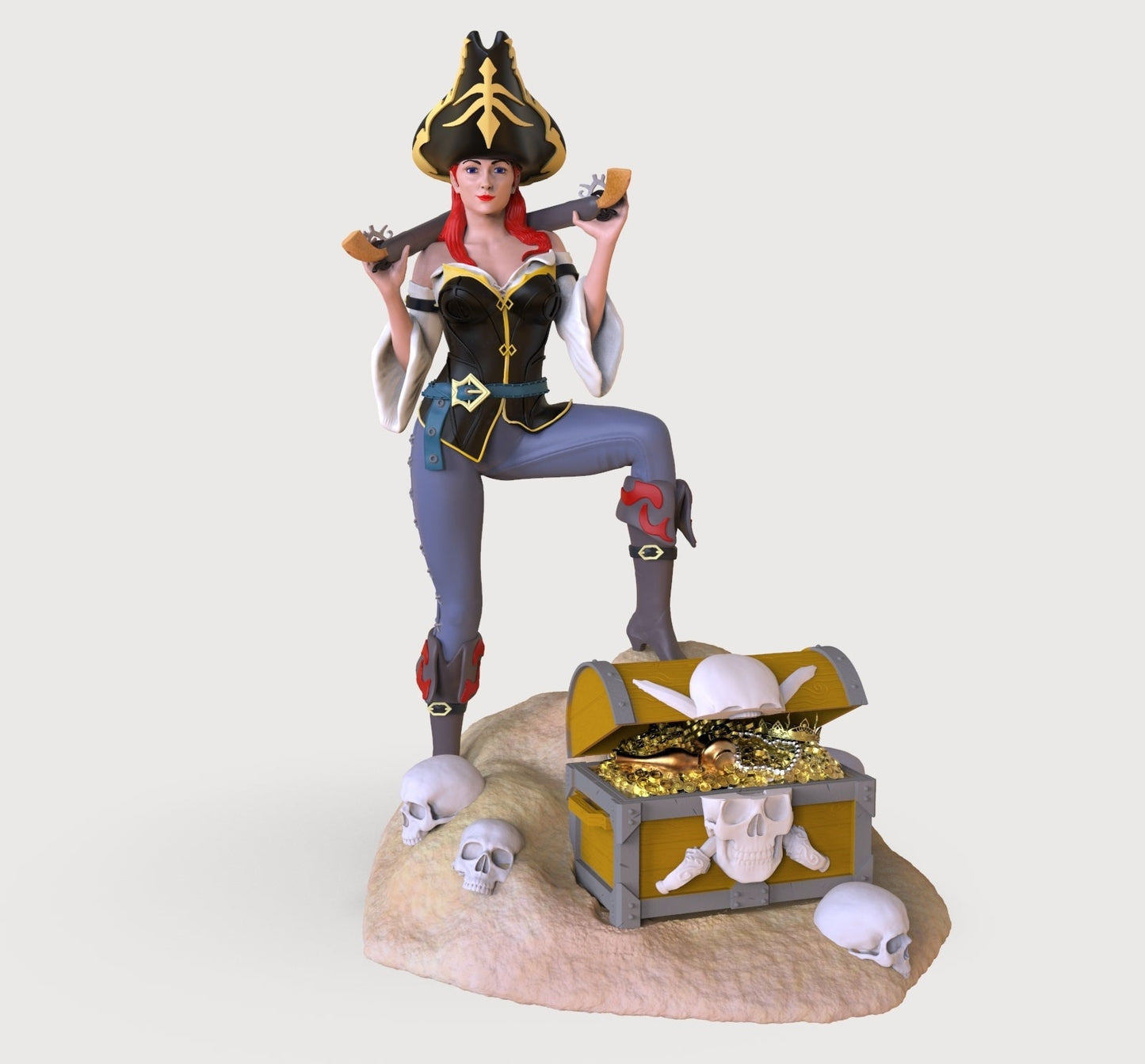Miss Fortune Pirate Girl - Artifex3D - Dark Forge Arts