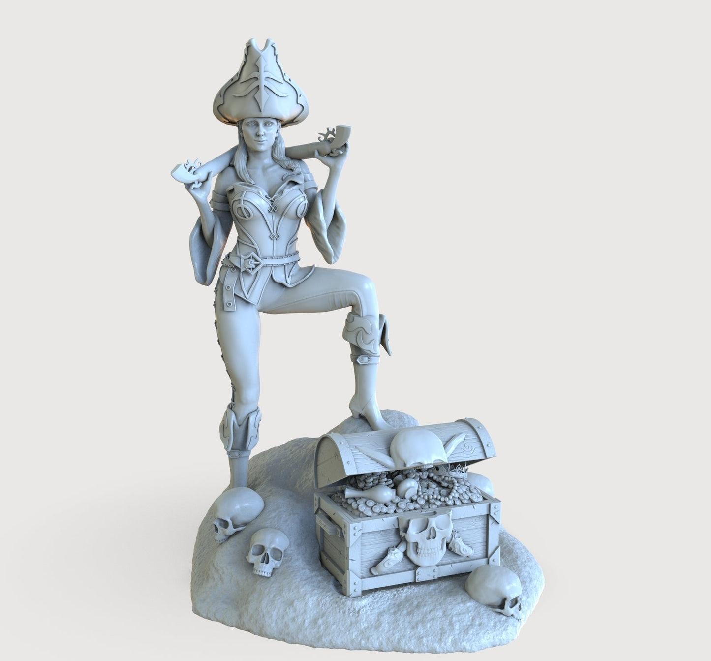 Miss Fortune Pirate Girl - Artifex3D - Dark Forge Arts