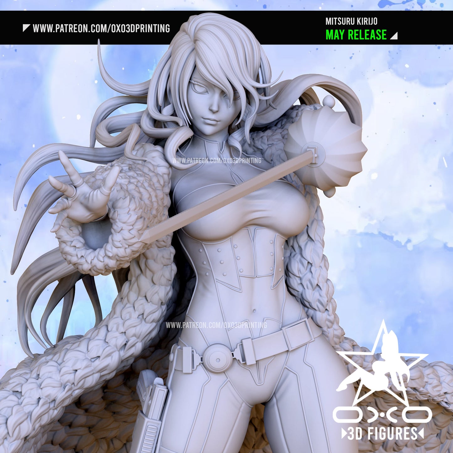 Mitsuru Kirijo - OXO3D - Dark Forge Arts