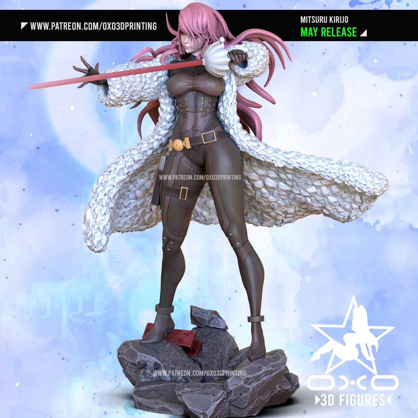 Mitsuru Kirijo - OXO3D - Dark Forge Arts