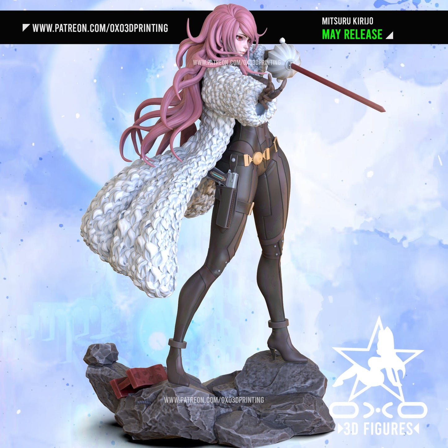 Mitsuru Kirijo - OXO3D - Dark Forge Arts
