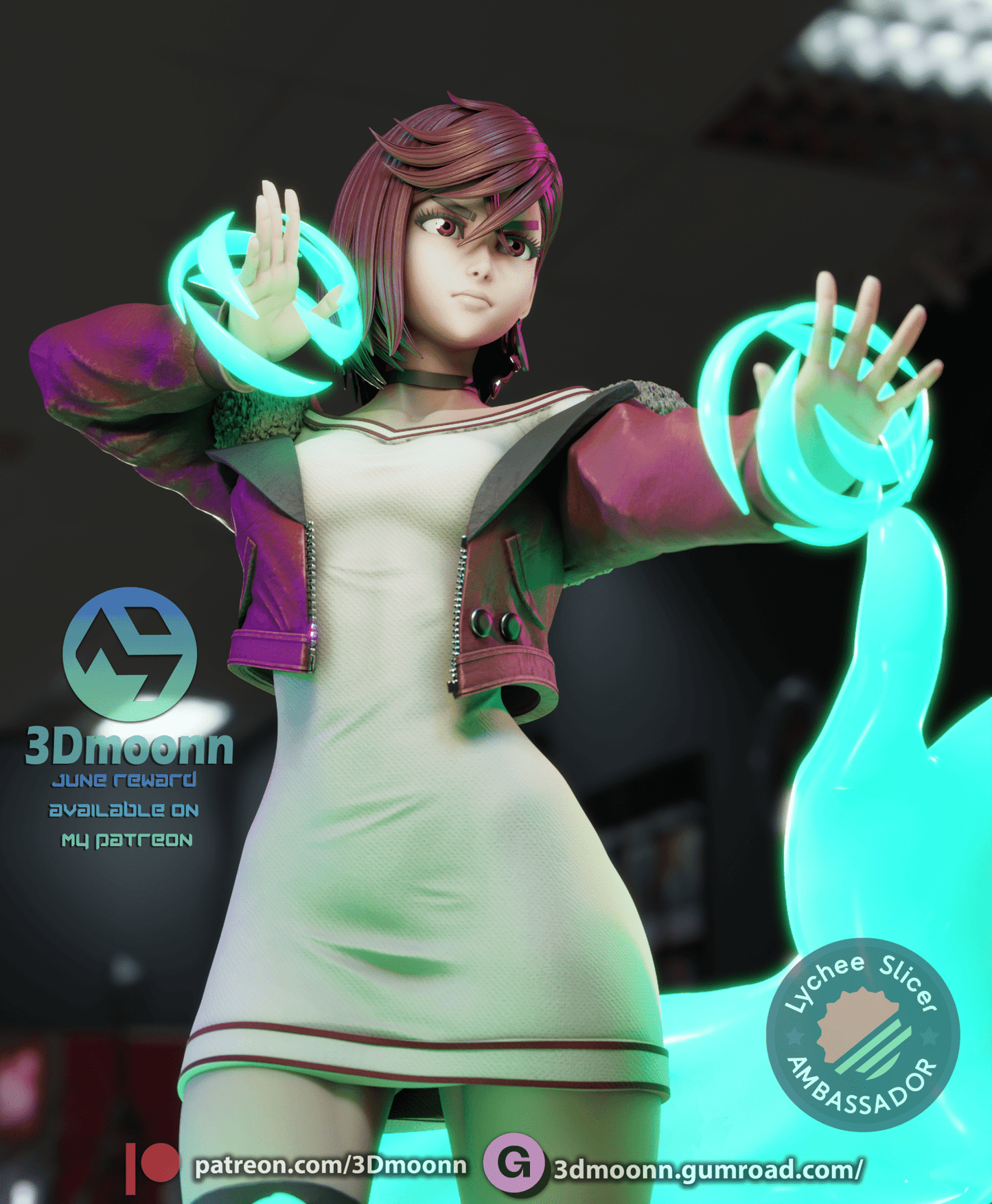 Momo Ayase - 3DMoonn - Dark Forge Arts