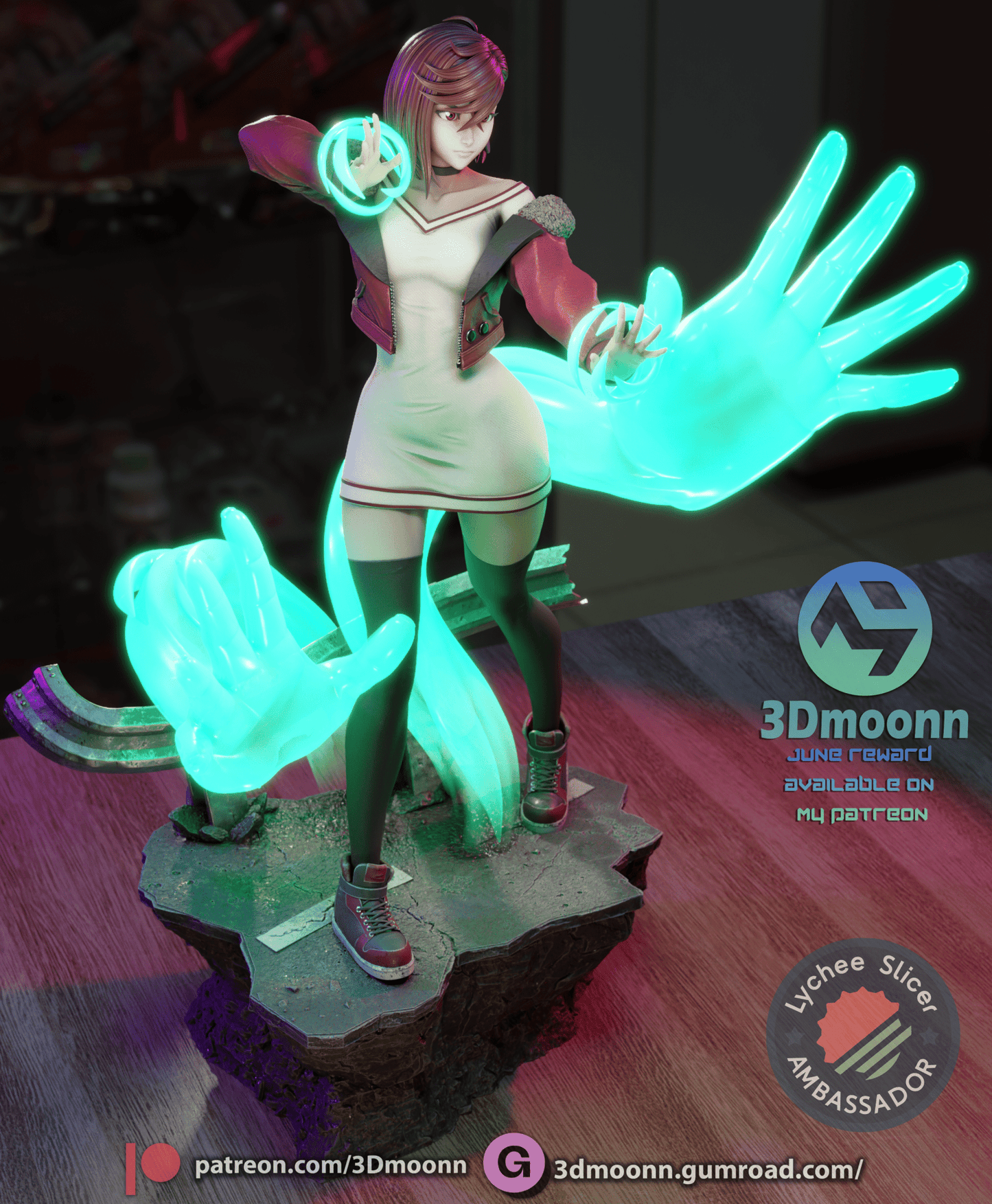 Momo Ayase - 3DMoonn - Dark Forge Arts