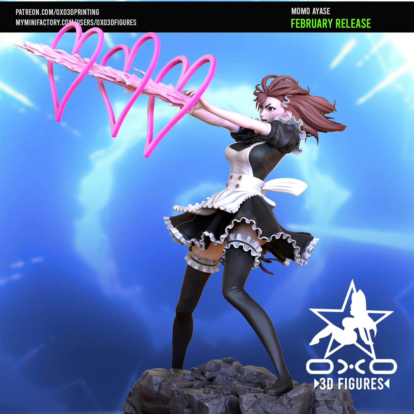 Momo Ayase - OXO3D - Dark Forge Arts