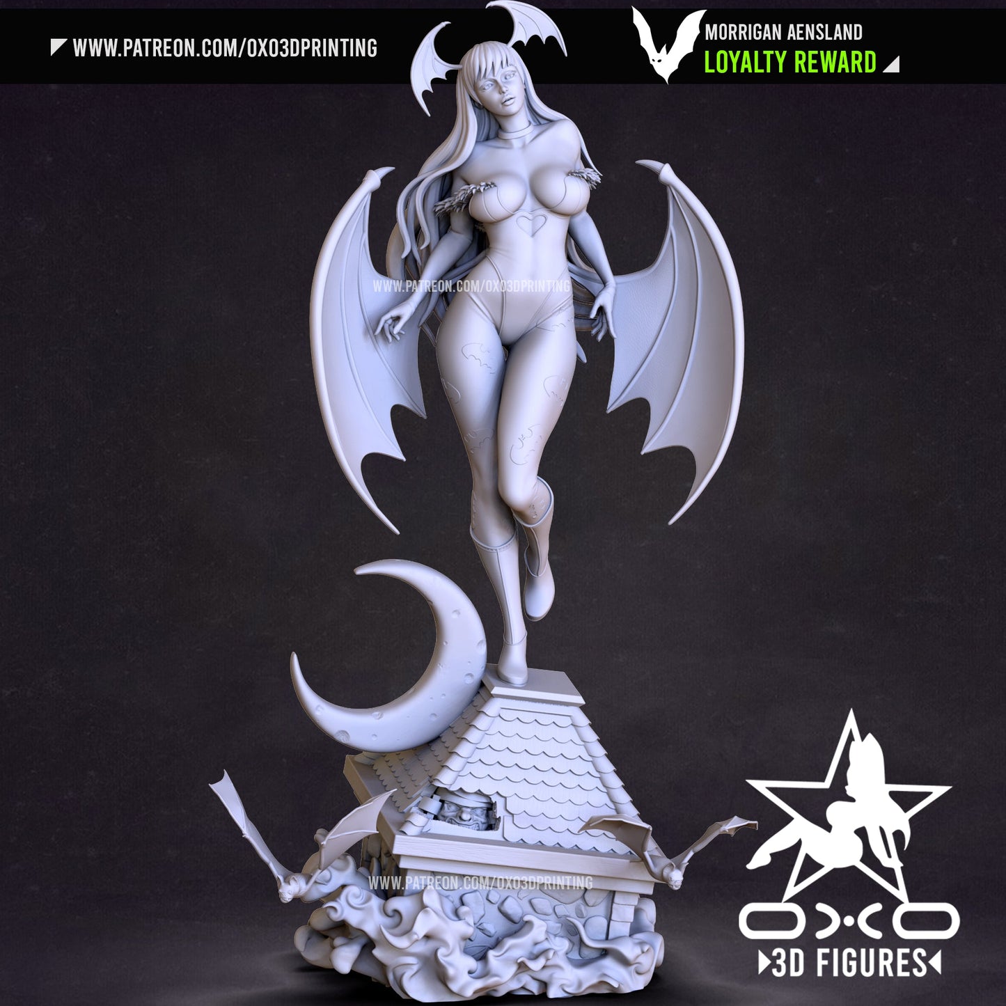 Morrigan Aensland - OXO3D - Dark Forge Arts