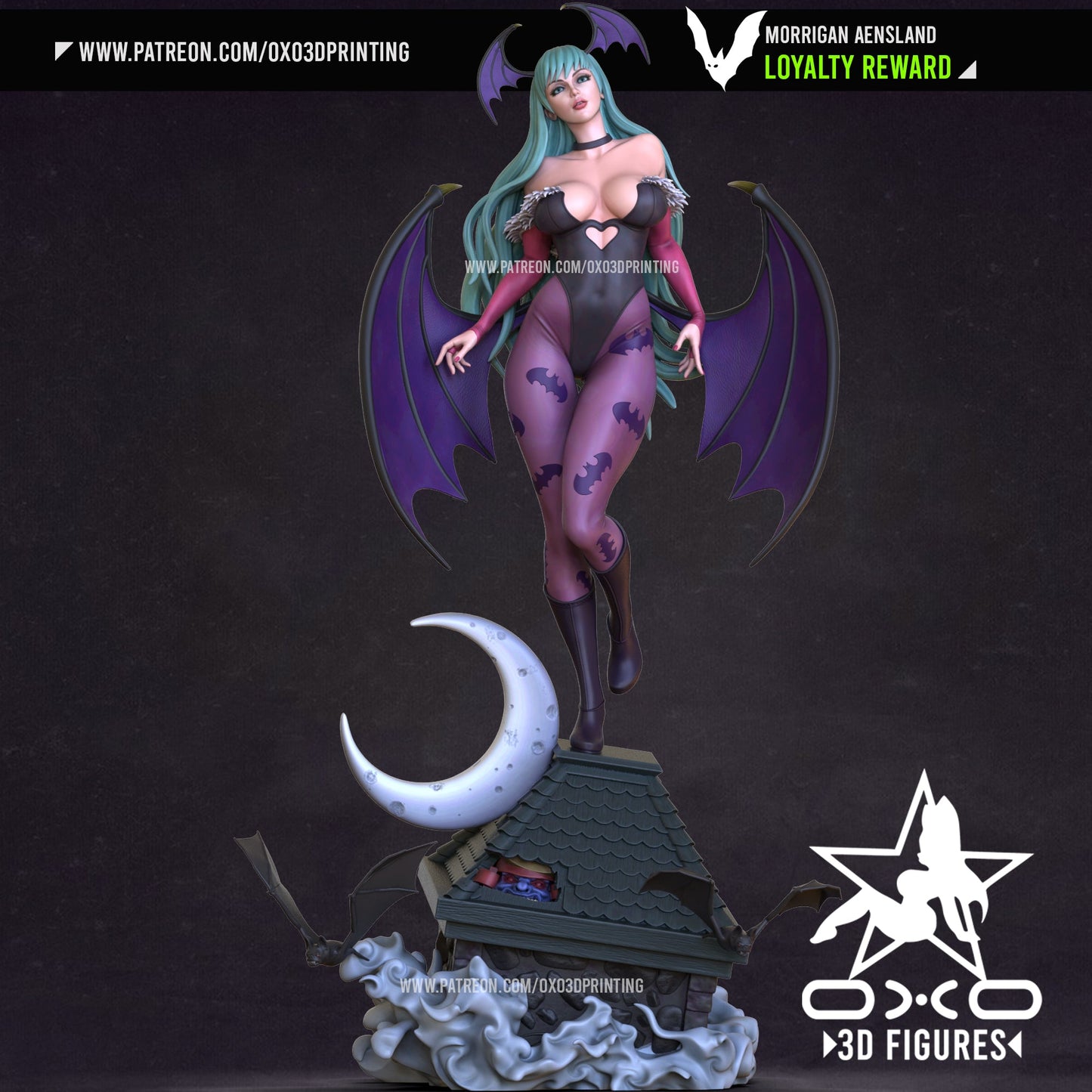 Morrigan Aensland - OXO3D - Dark Forge Arts