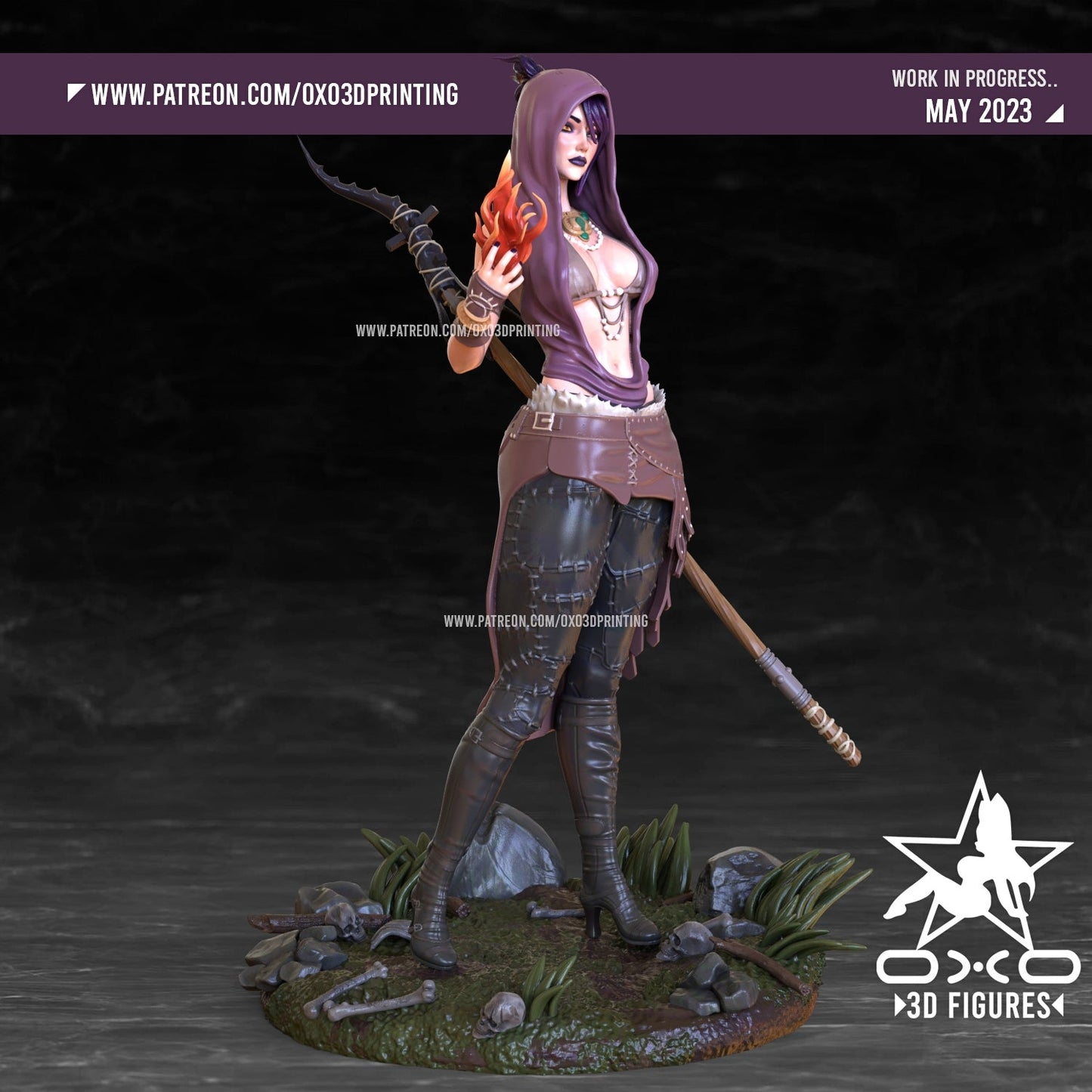 Morrigan and Ogre - OXO3D - Dark Forge Arts