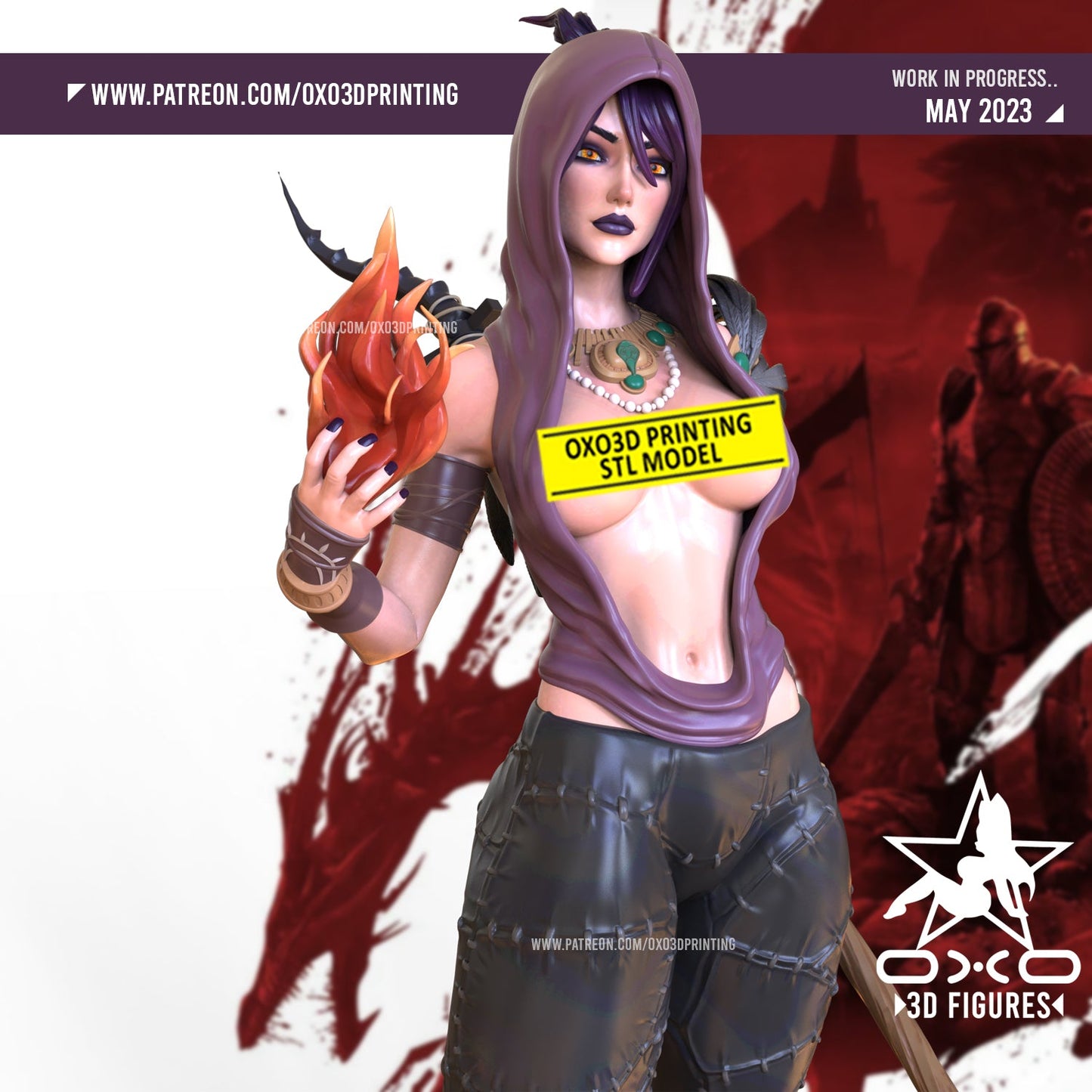 Morrigan and Ogre - OXO3D - Dark Forge Arts