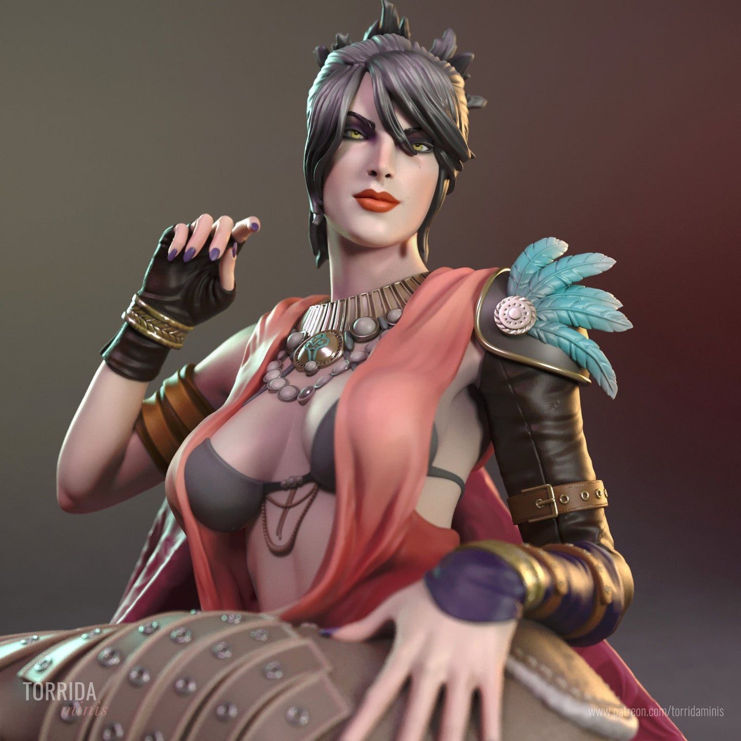 Morrigan Dragon Age - Torrida Minis - Dark Forge Arts