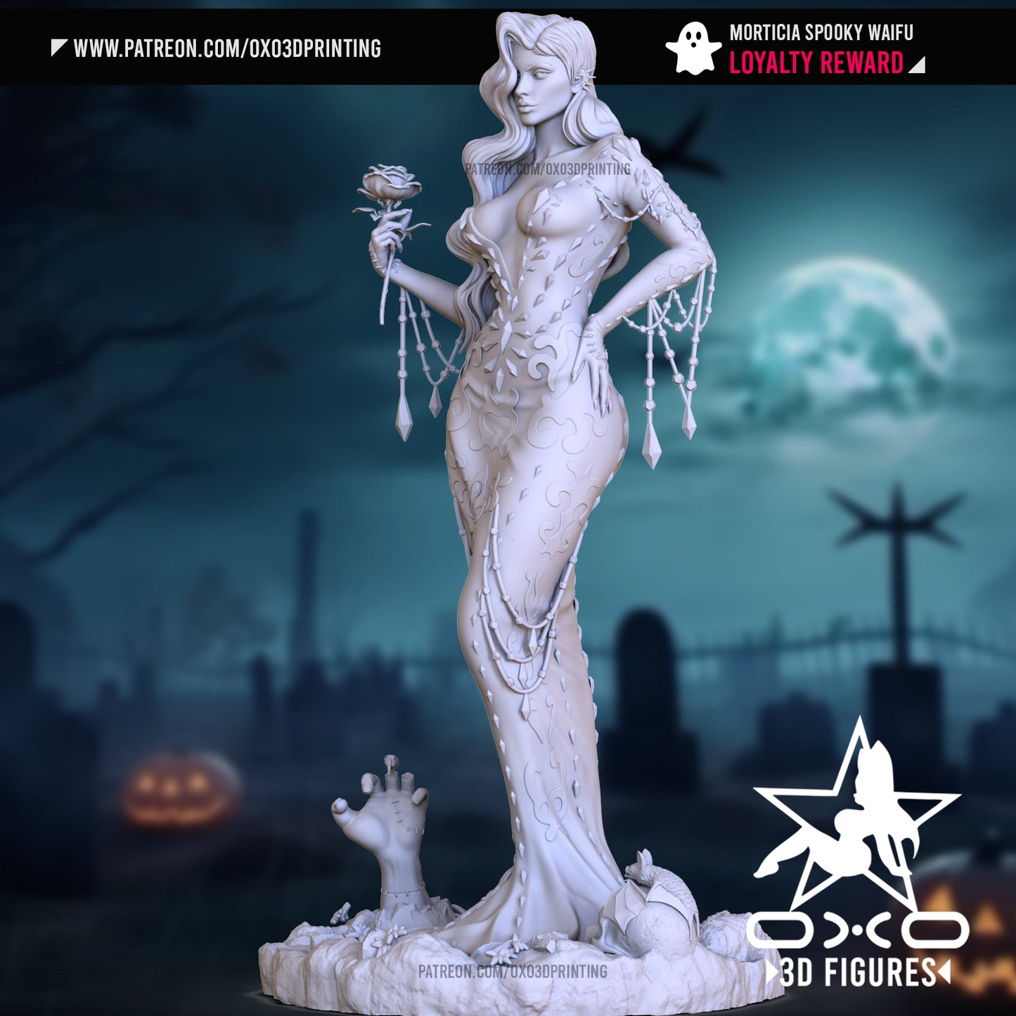 Morticia Spooky - OXO3D - Dark Forge Arts