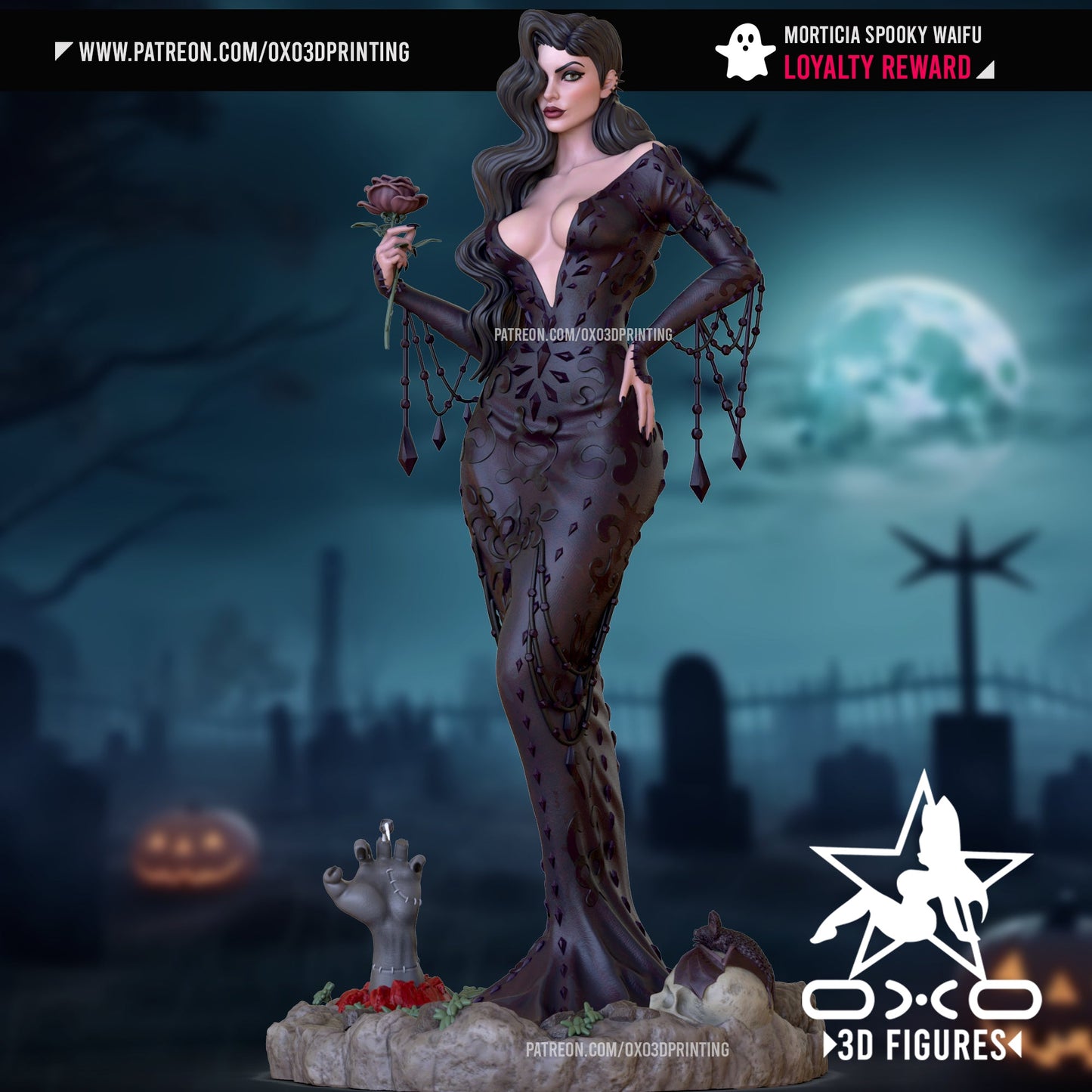 Morticia Spooky - OXO3D - Dark Forge Arts