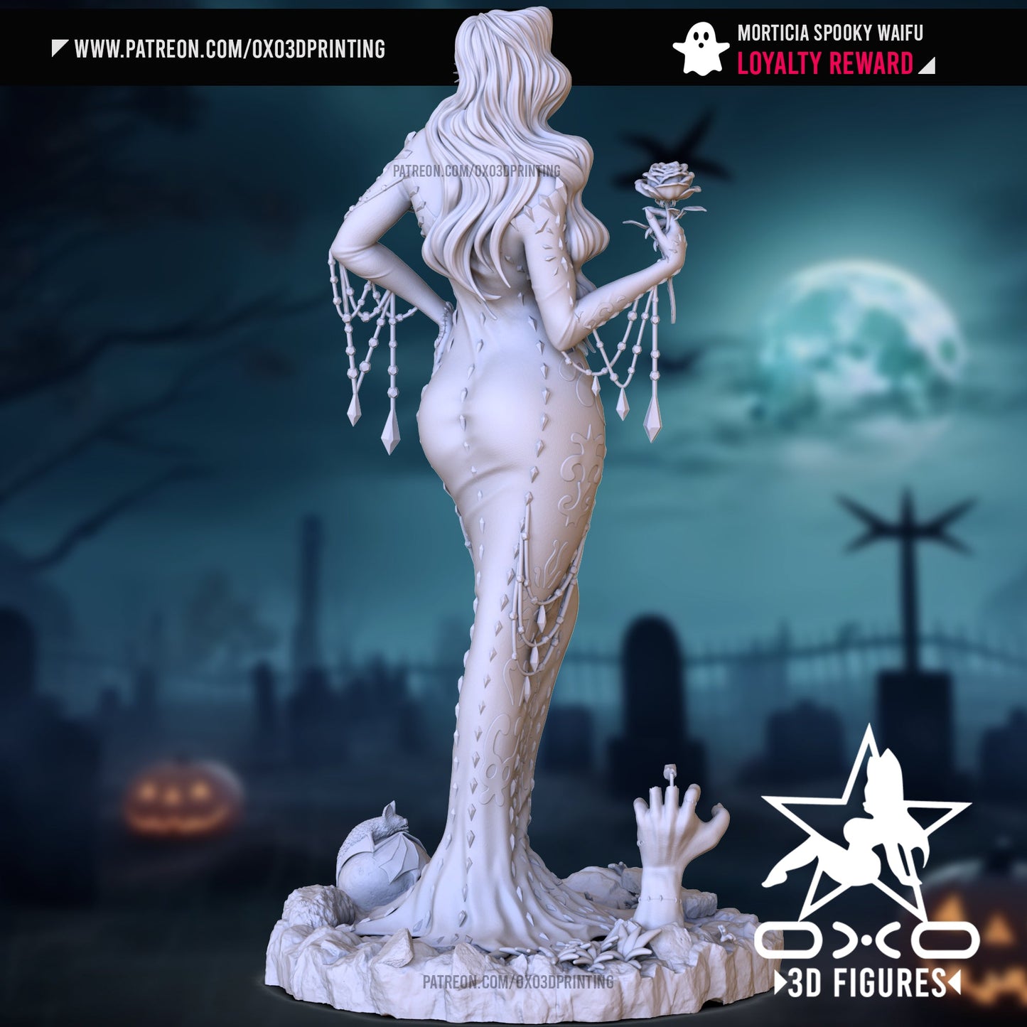 Morticia Spooky - OXO3D - Dark Forge Arts